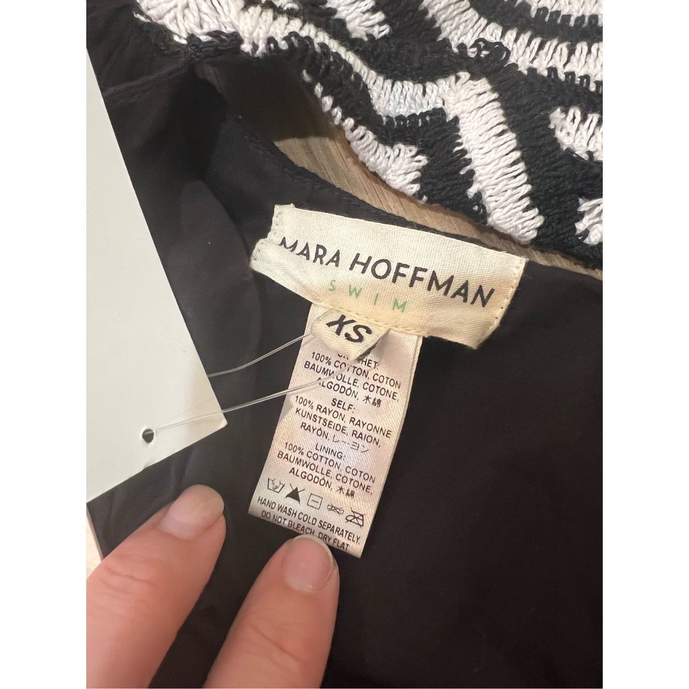 Mara Hoffman Mara Hoffman Swim NWT Starbasket black maxi dress, size XS Size XS / US 0-2 / IT 36-38 - 4 Thumbnail