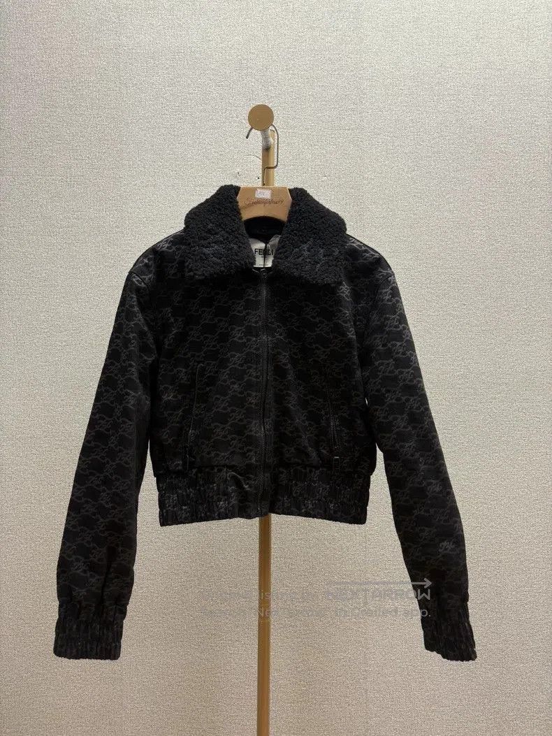 Fendi Logo Print Short Jacket.