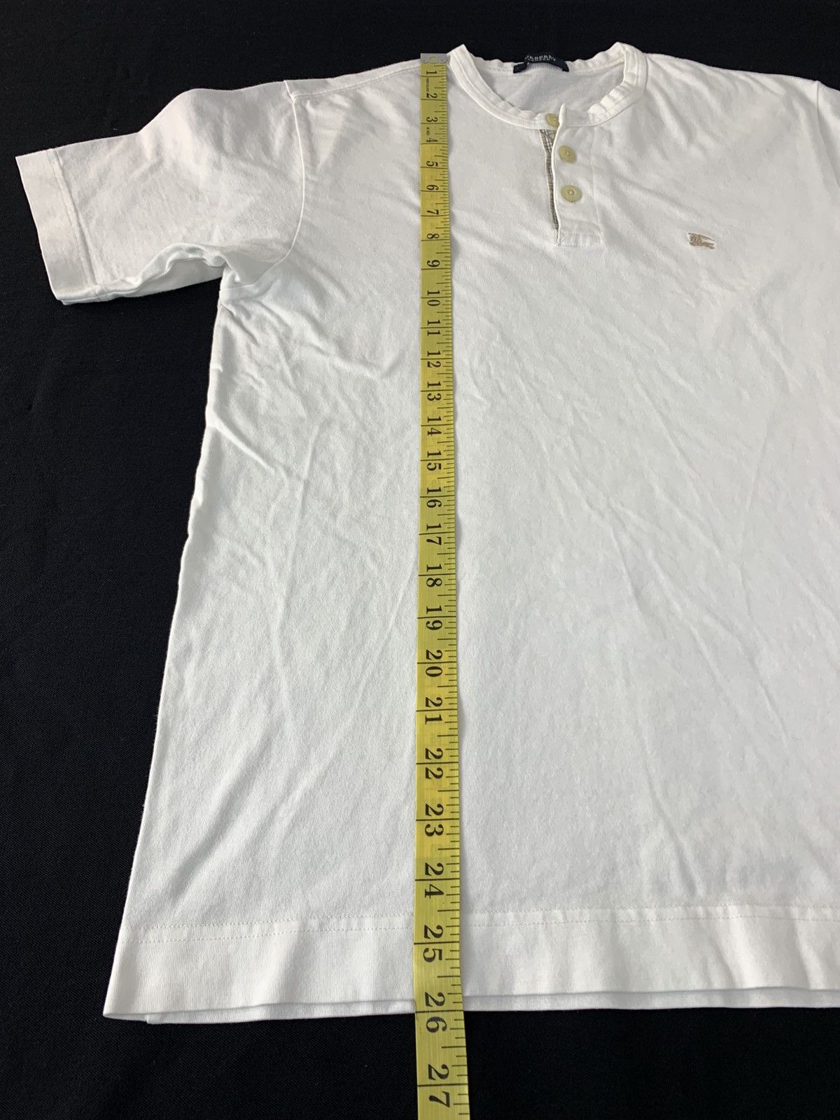 Burberry Hype Burberry London Henley Neck Minimalist Plain Tee Tshirt Size US S / EU 44-46 / 1 - 9 Thumbnail