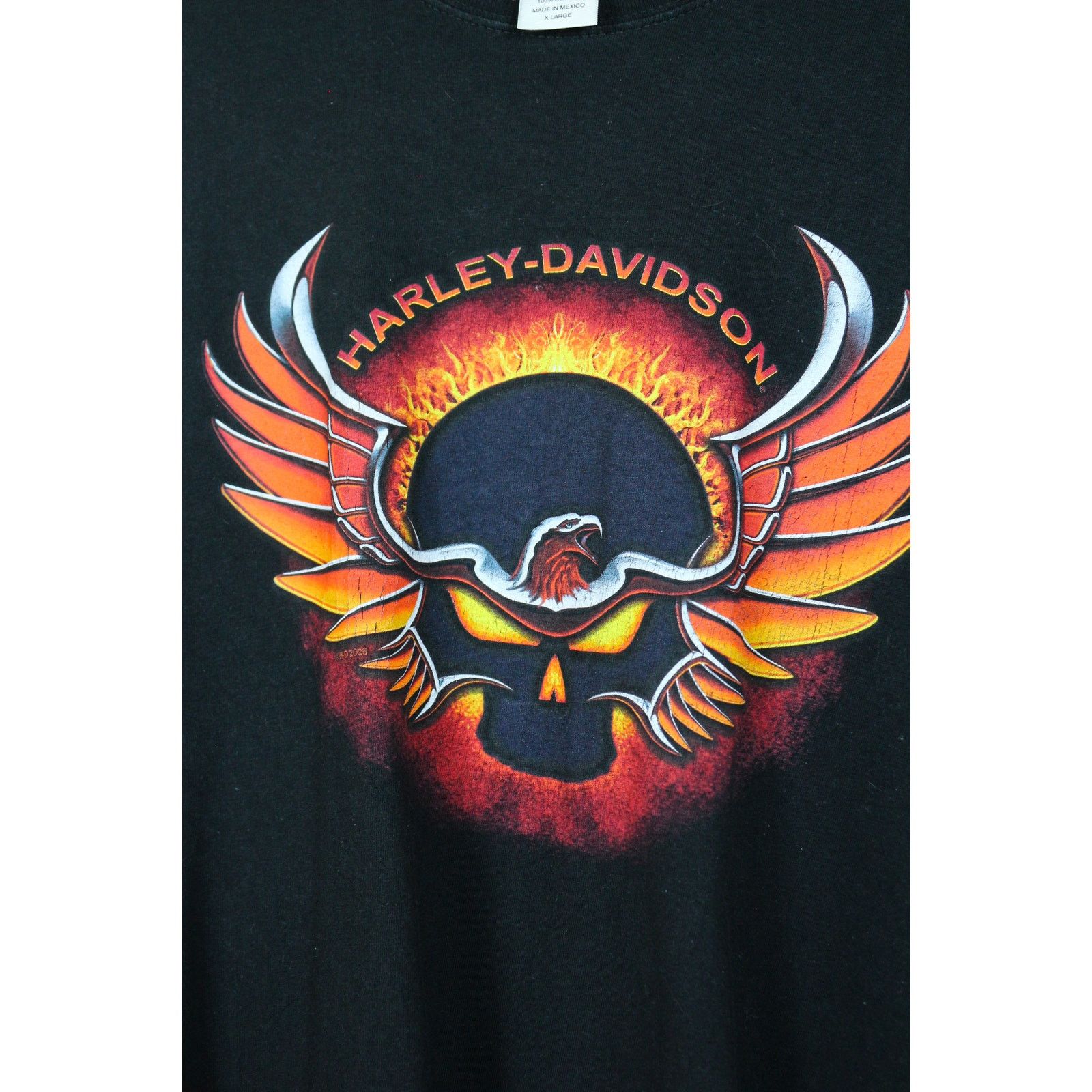 Harley Davidson × West Coast Choppers Vintage Harley Davidson Skull Logo Graphic Tee T-shirt Y2K Size US XL / EU 56 / 4 - 2 Thumbnail