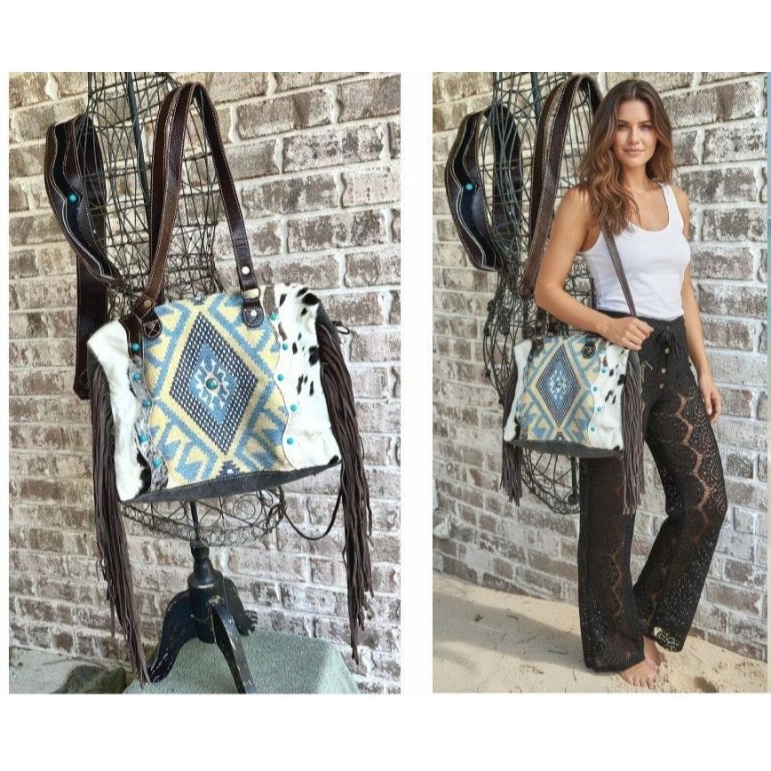 Other Myra Bag Crashing Waves Crossbody Tote Saddle Blanket Purse Size ONE SIZE - 1 Thumbnail