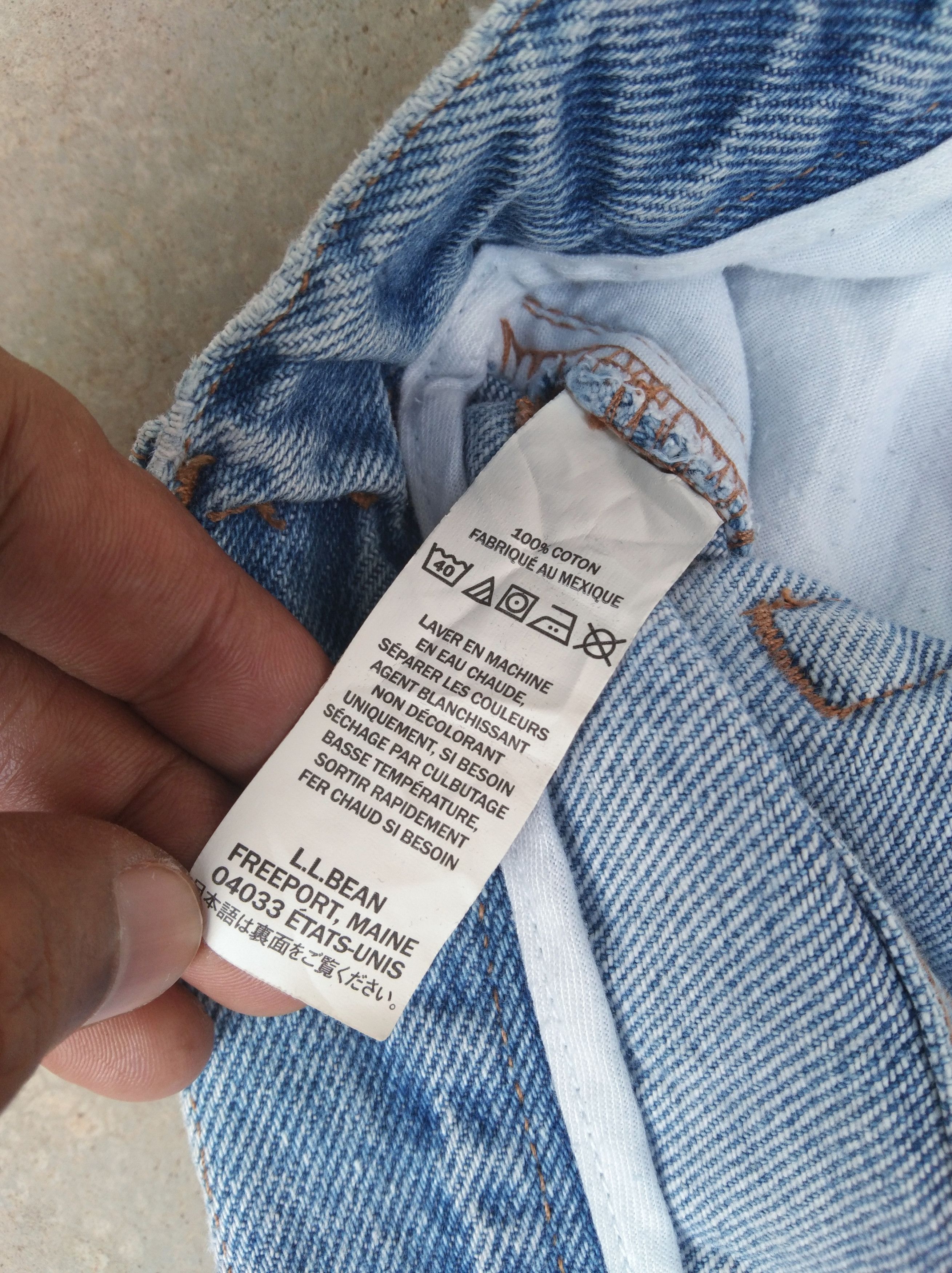 L.L. Bean Vintage L.L Bean Jeans 35x30 Size US 35 - 8 Thumbnail