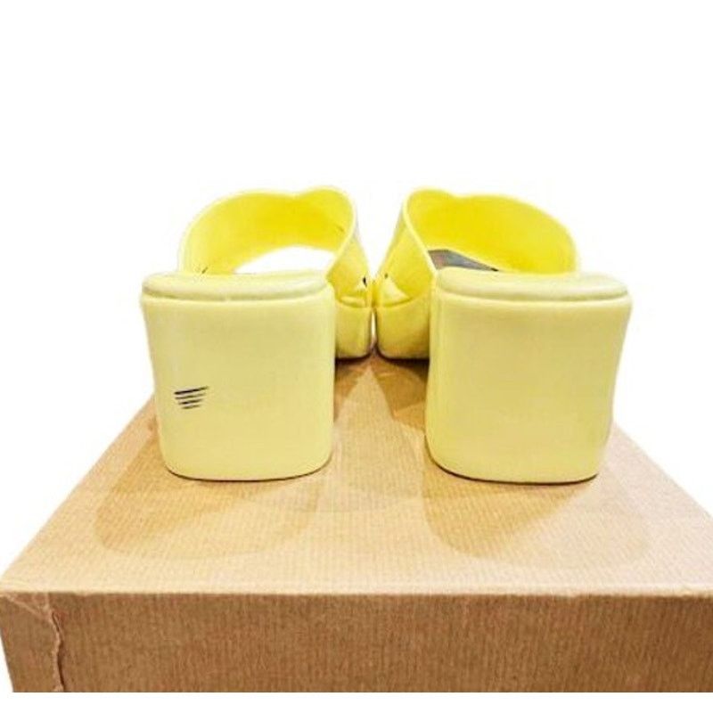Jeffrey Campbell Jeffrey Campbell Bubblegum Block Heels in Canary Yellow Size US 7 / IT 37 - 5 Thumbnail