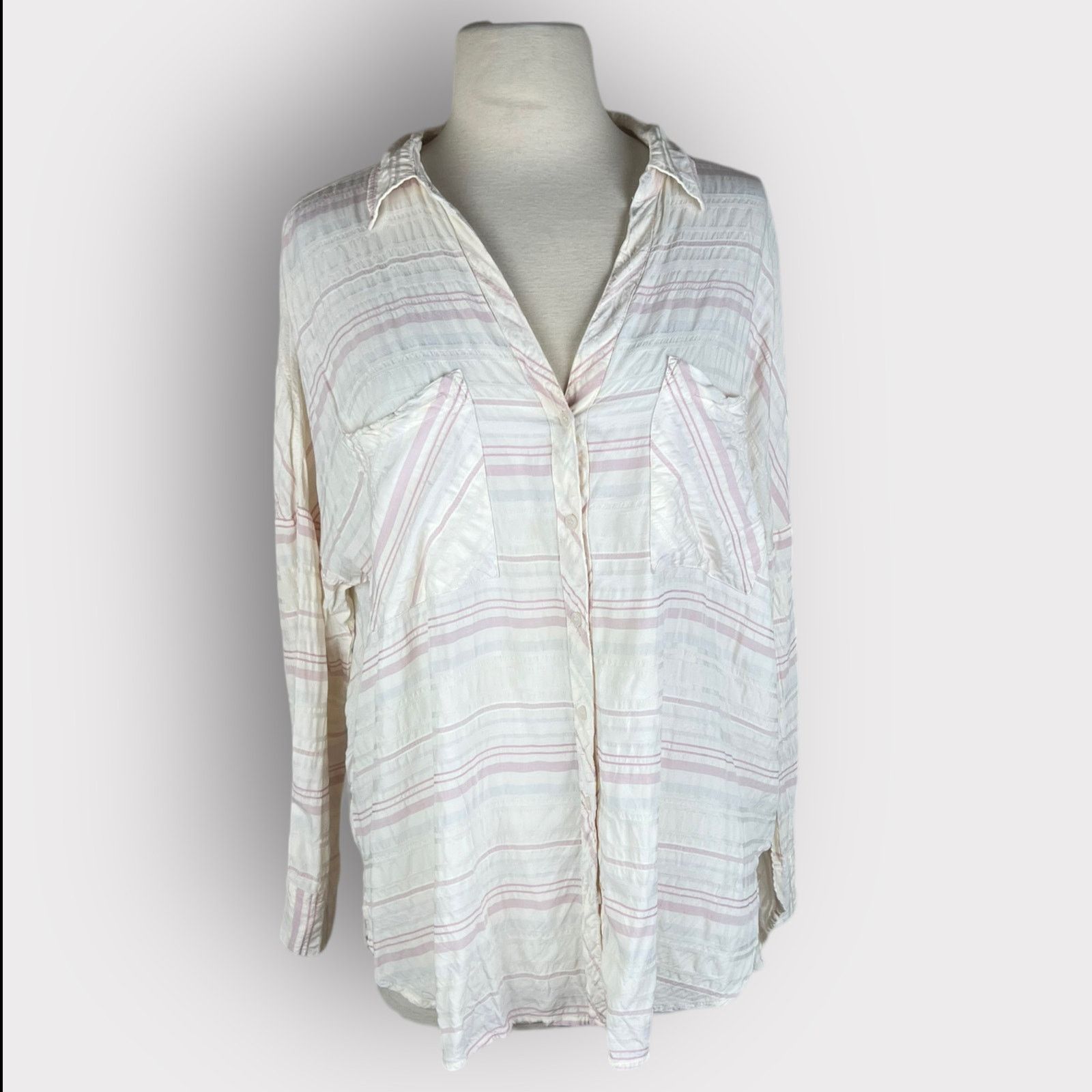 Lou & Grey Lou & Grey | Striped Oversized Buttondown Shirt | Small Size S / US 4 / IT 40 - 11 Thumbnail