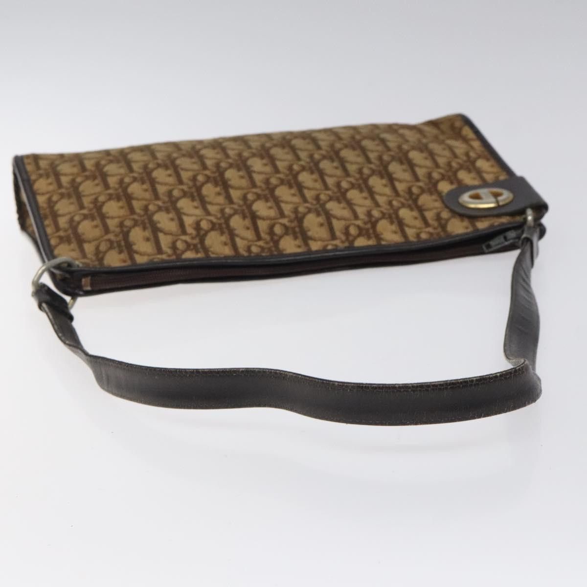 Dior DIOR Trotter Canvas Shoulder Bag Brown Gold Size ONE SIZE - 7 Thumbnail