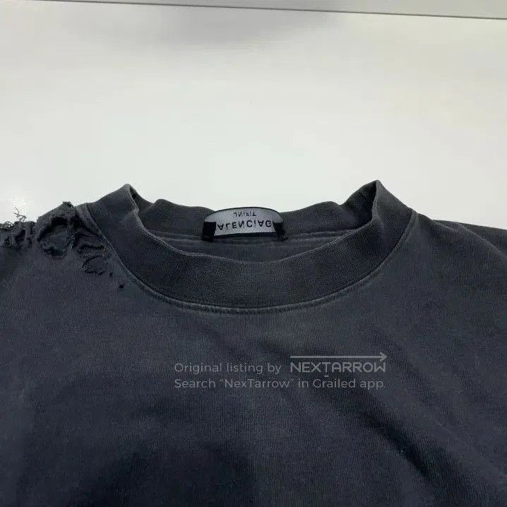Balenciaga Balenciaga Repaired Series Black Distressed Tee. Size US M / EU 48-50 / 2 - 6 Thumbnail