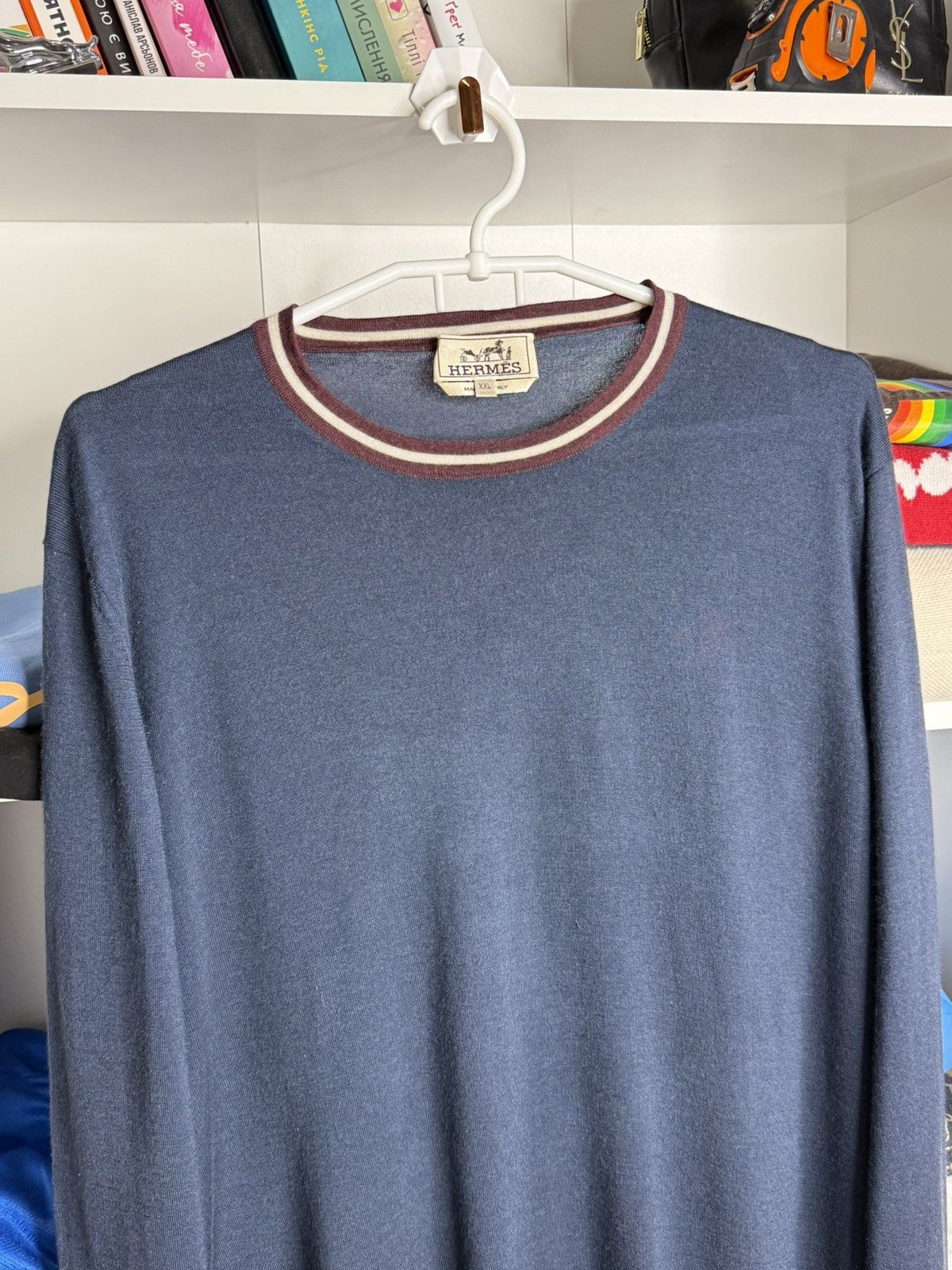 Hermes Hermes Cashmere and Silk Mens sweater size XXL Size US XXL / EU 58 / 5 - 3 Thumbnail