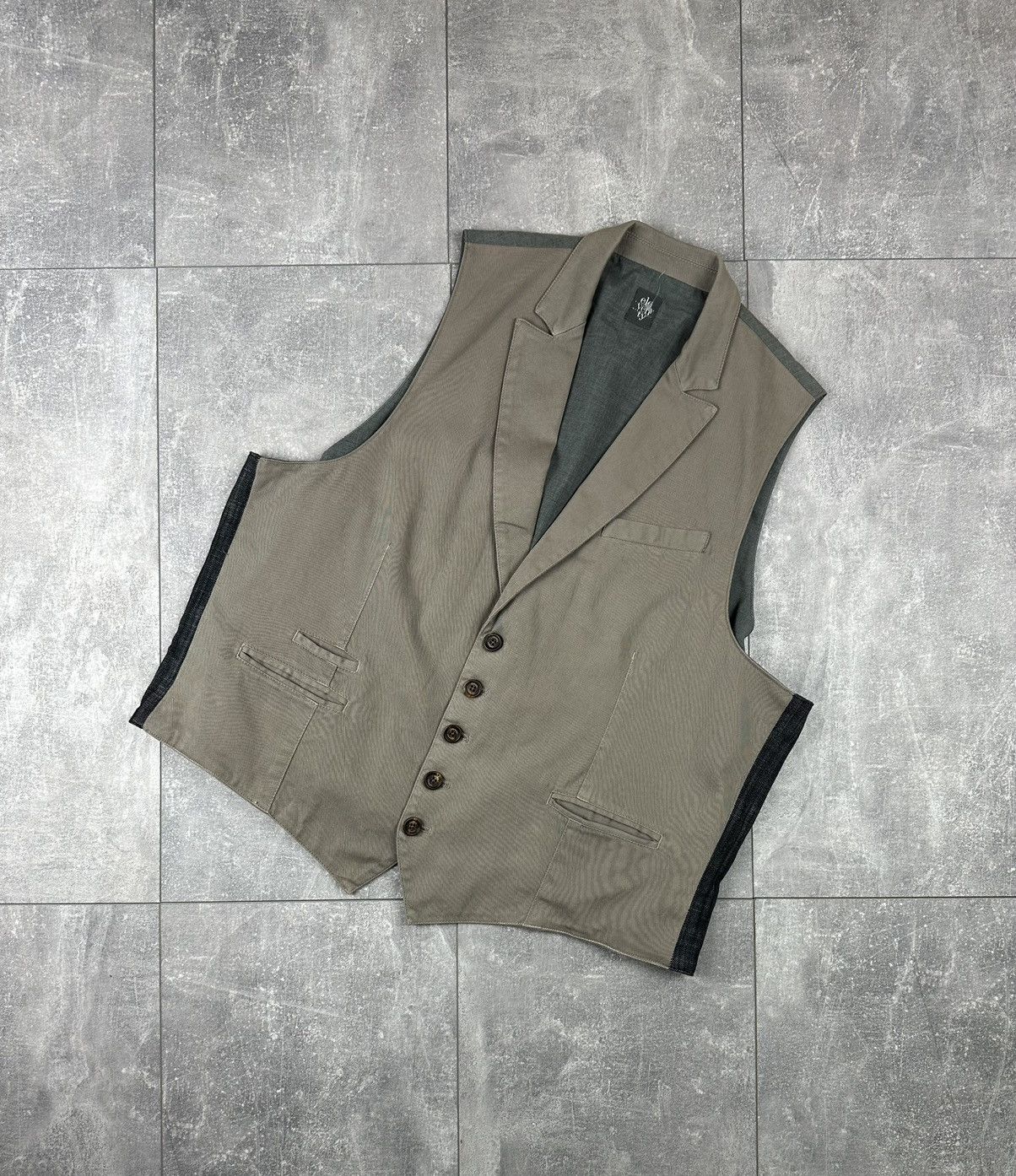 Eleventy Eleventy Mens Luxury Taupe Stretch Trim Vest Size US XXL / EU 58 / 5 - 1 Thumbnail