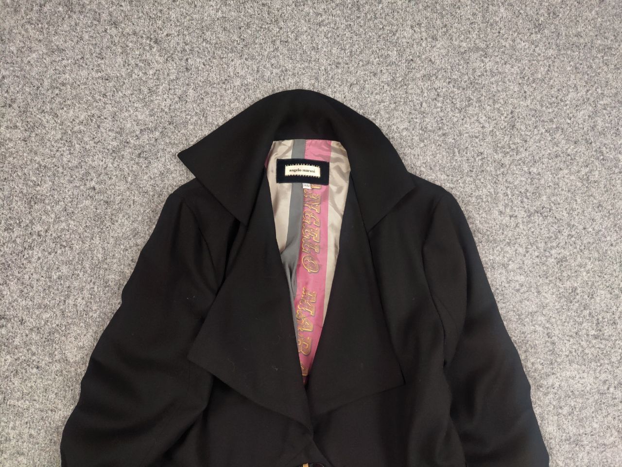 Vintage Vintage Angelo Marani Italy Designer Black Classic Jacket Size M / US 6-8 / IT 42-44 - 8 Thumbnail
