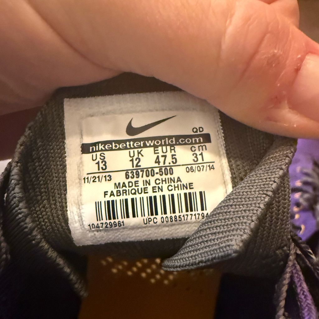 Nike NIKE FREE FLYKNIT CHUKKA HYPER GRAPE MENS SHOE SIZE 13 Size US 13 / EU 46 - 3 Thumbnail