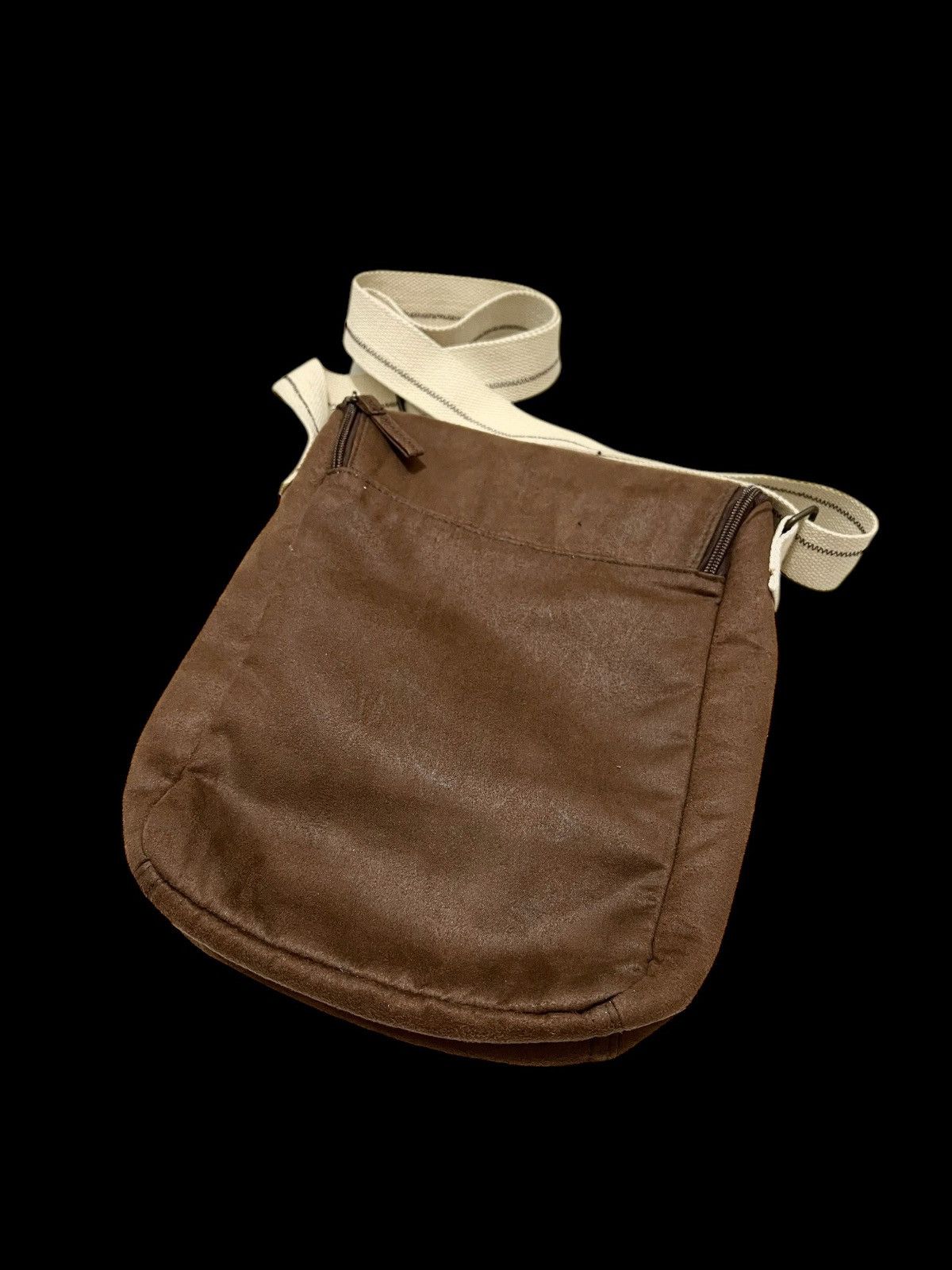 Acupuncture × If Six Was Nine × Le Grande Bleu (L.G.B.) Acupuncture anarchy brown suede mini sling bag Size ONE SIZE - 5 Thumbnail