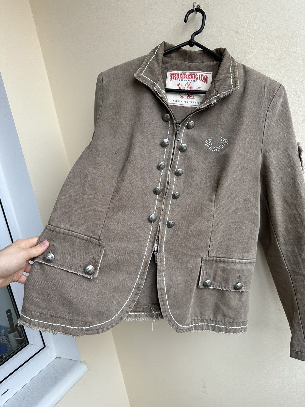 True Religion × Vintage True Religion denim jacket 90s Vintage Size M / US 6-8 / IT 42-44 - 3 Thumbnail