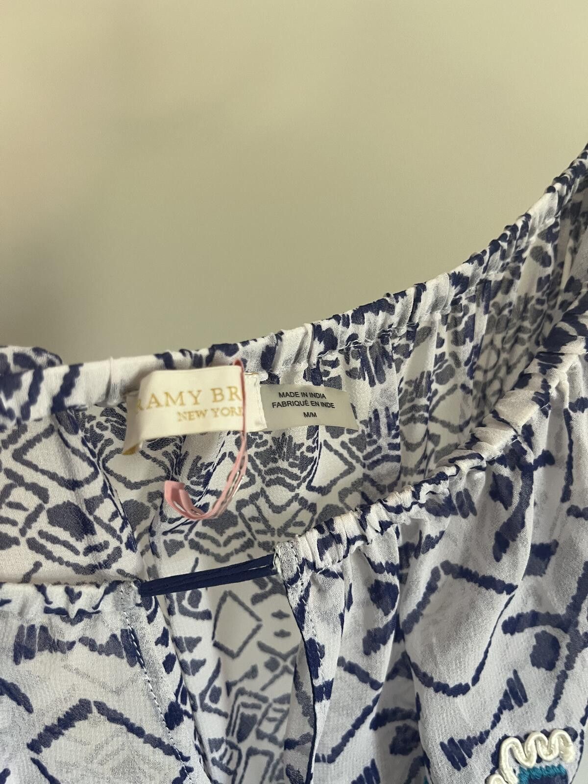Ramy Brook Ramy Brook Blue/White Luana Marina Midi Cover Up Dress Size M / US 6-8 / IT 42-44 - 9 Thumbnail