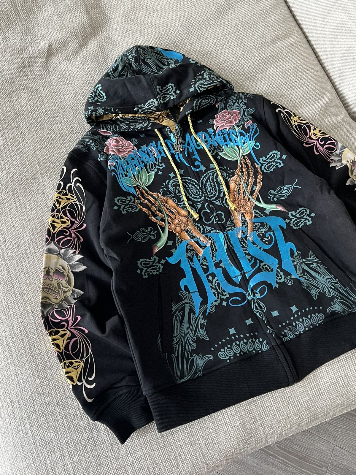 Christian Audigier × Ed Hardy × Vintage Vintage Deadstock 💥 Reversable Christian Audigier Y2K RARE Size US L / EU 52-54 / 3 - 5 Thumbnail