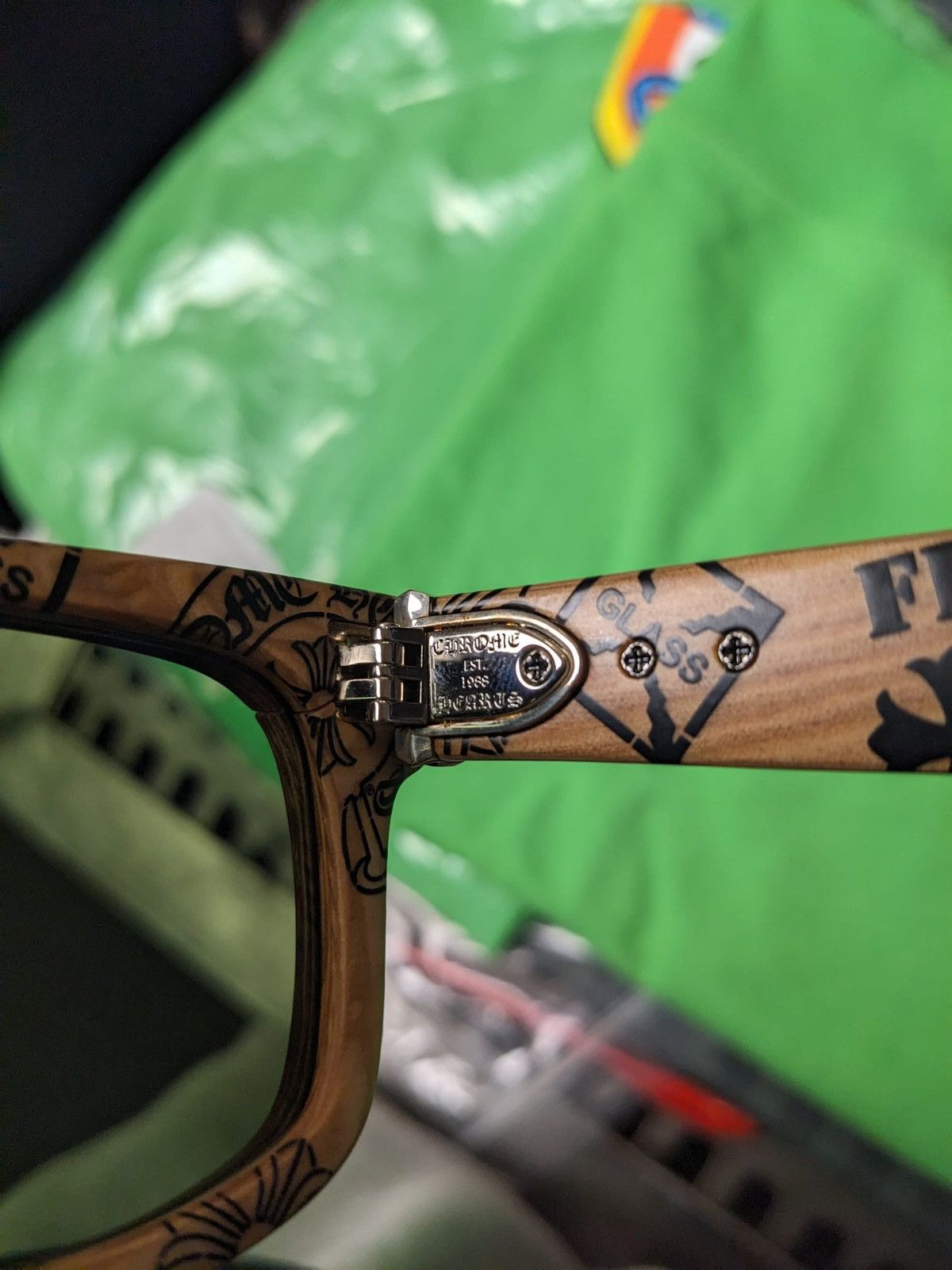 Chrome Hearts CHROME HEARTS LILITH WOOD SUNGLASSES Size ONE SIZE - 8 Thumbnail