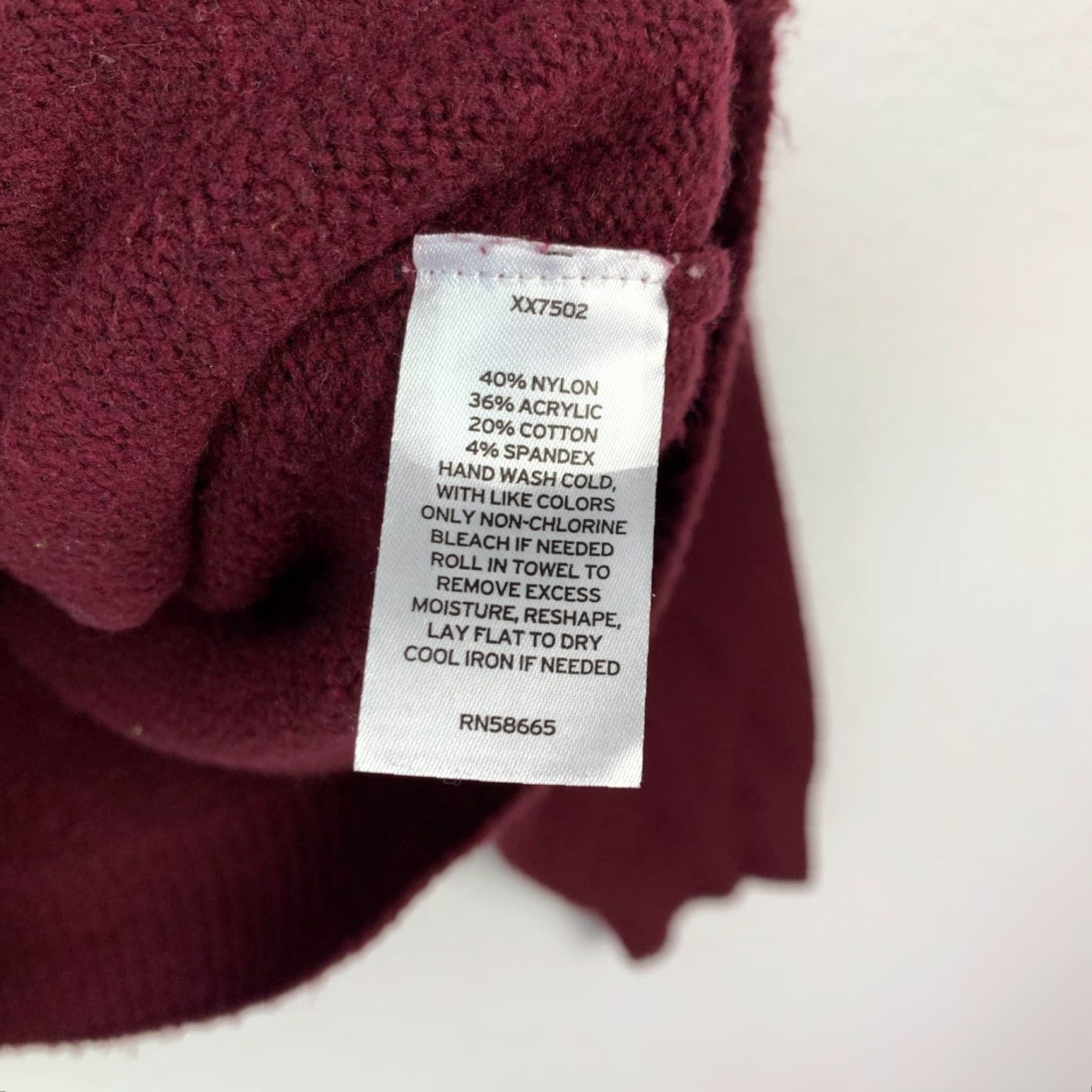 Vintage Open Edit V-Neck Sweater XL Burgundy Red Boxy Pullover Women's Knit Casual Workwear Size XL / US 12-14 / IT 48-50 - 4 Thumbnail
