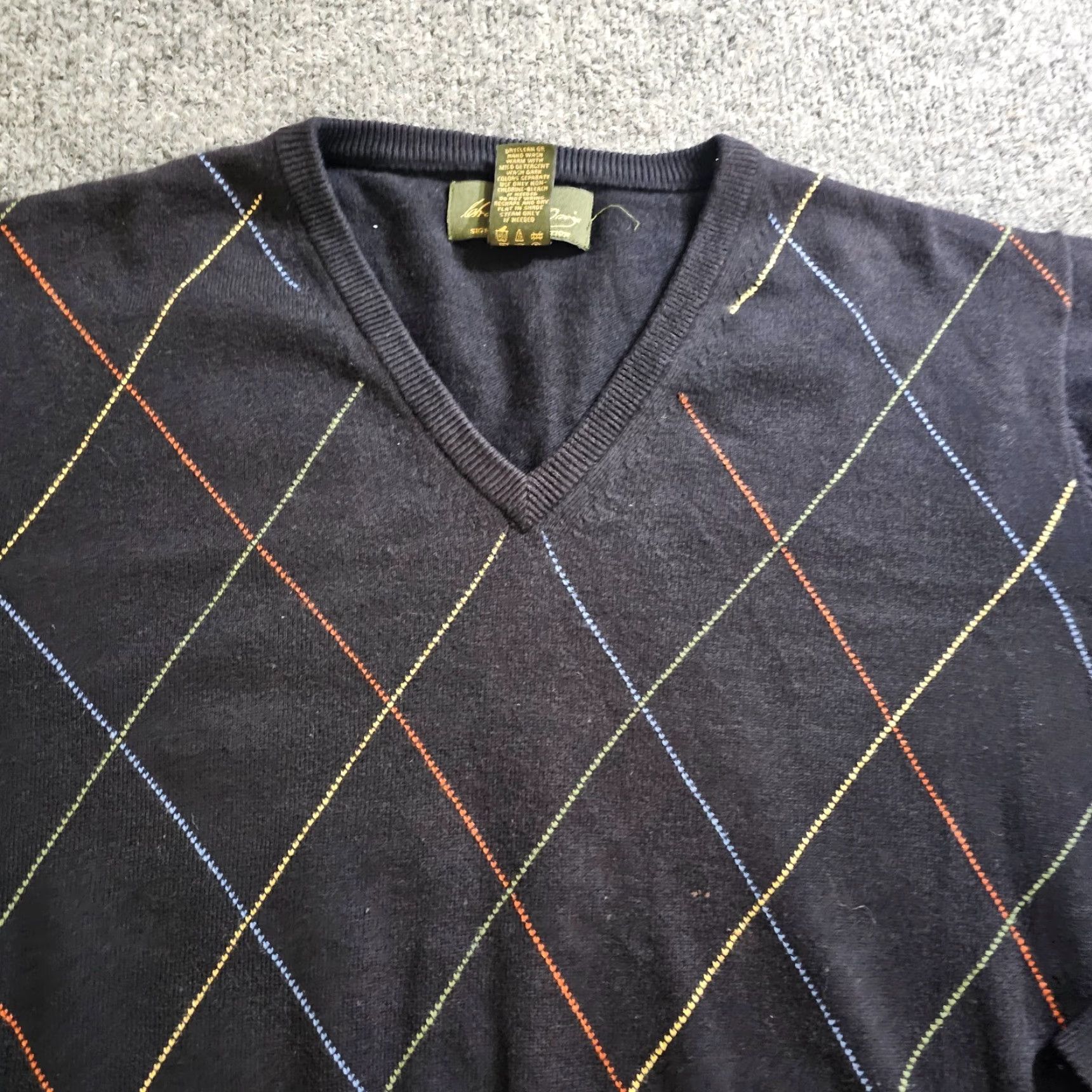 Orvis Orvis Sweater Mens Large Blue Argyle Cashmere Blend V Neck Long Sleeve Career Shirt? Size US L / EU 52-54 / 3 - 2 Thumbnail