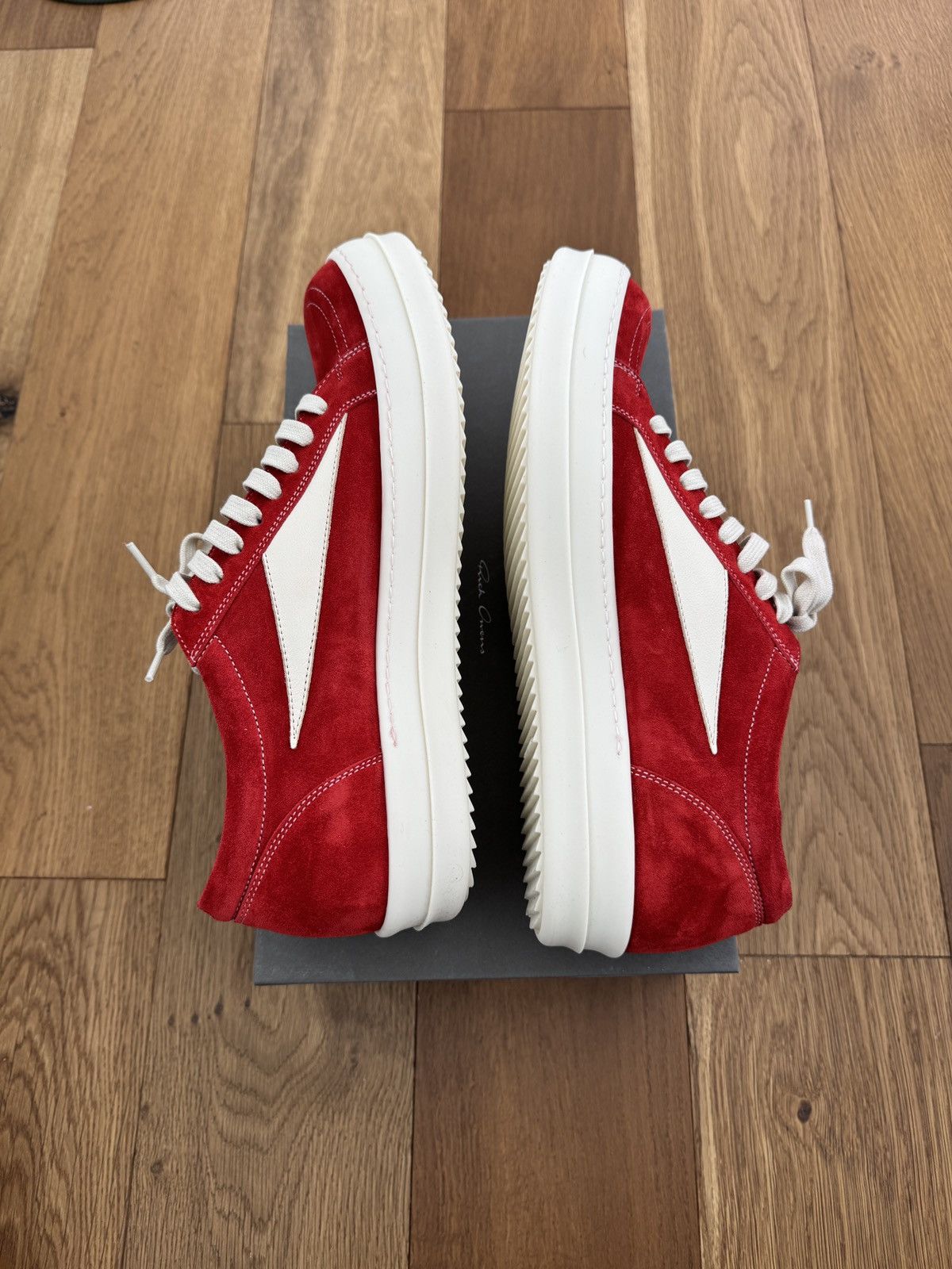 Rick Owens RICK OWENS CARNELIAN VINTAGE SNEAKERS Size US 11 / EU 44 - 2 Thumbnail