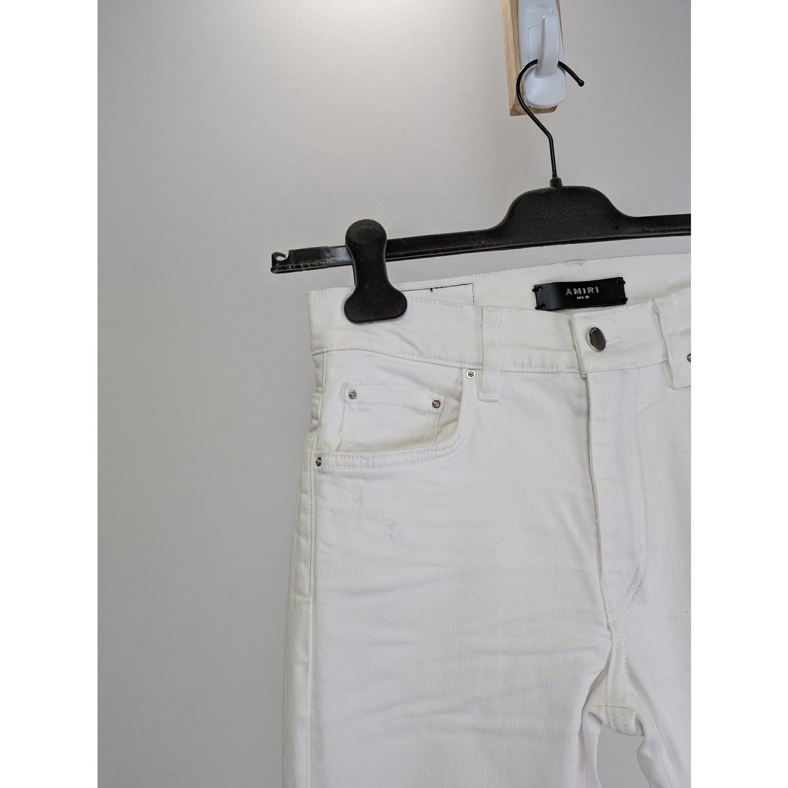 Amiri o1rshd1 Broken Jean in White Size US 30 / EU 46 - 6 Thumbnail
