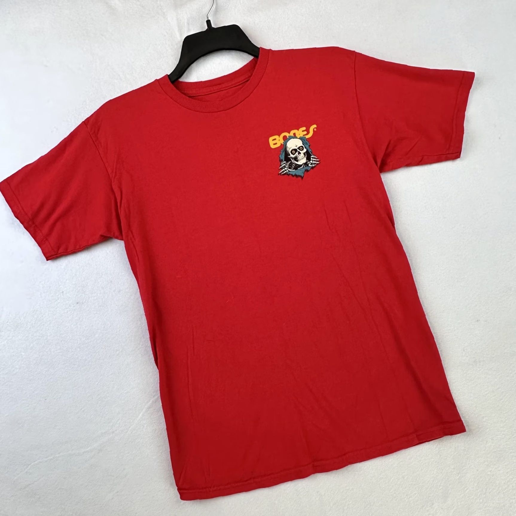 Powell Peralta Powell Peralta Bones Shirt Mens Medium 2009 Skateboard Skeleton Graphic Tee Red Cotton Crew Neck Short Sleeve Vintage No Size US M / EU 48-50 / 2 - 2 Thumbnail