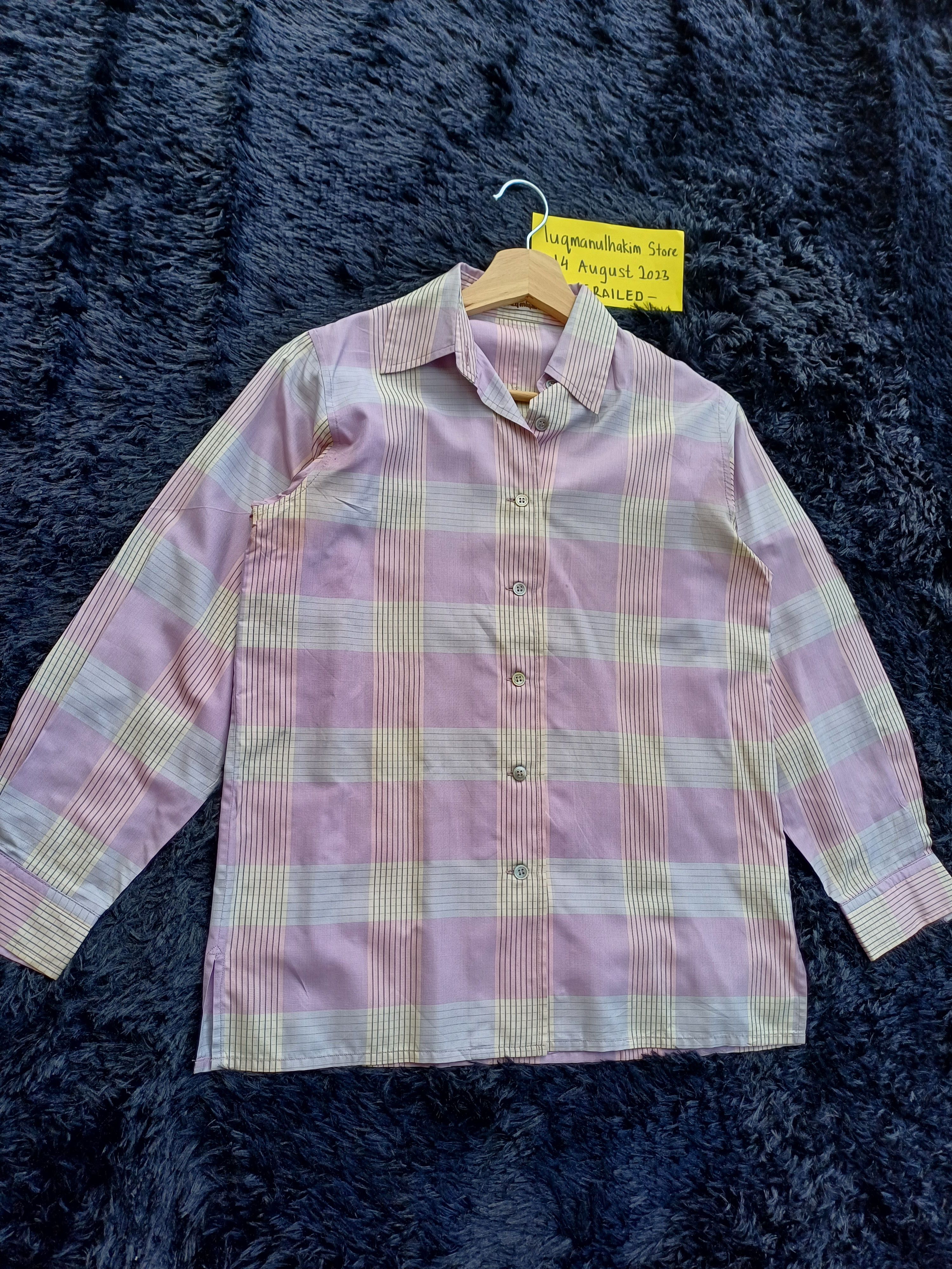 Issey Miyake Rare Vintage 90s Issey Miyake Pattern Collar Shirt Size US S / EU 44-46 / 1 - 1 Thumbnail