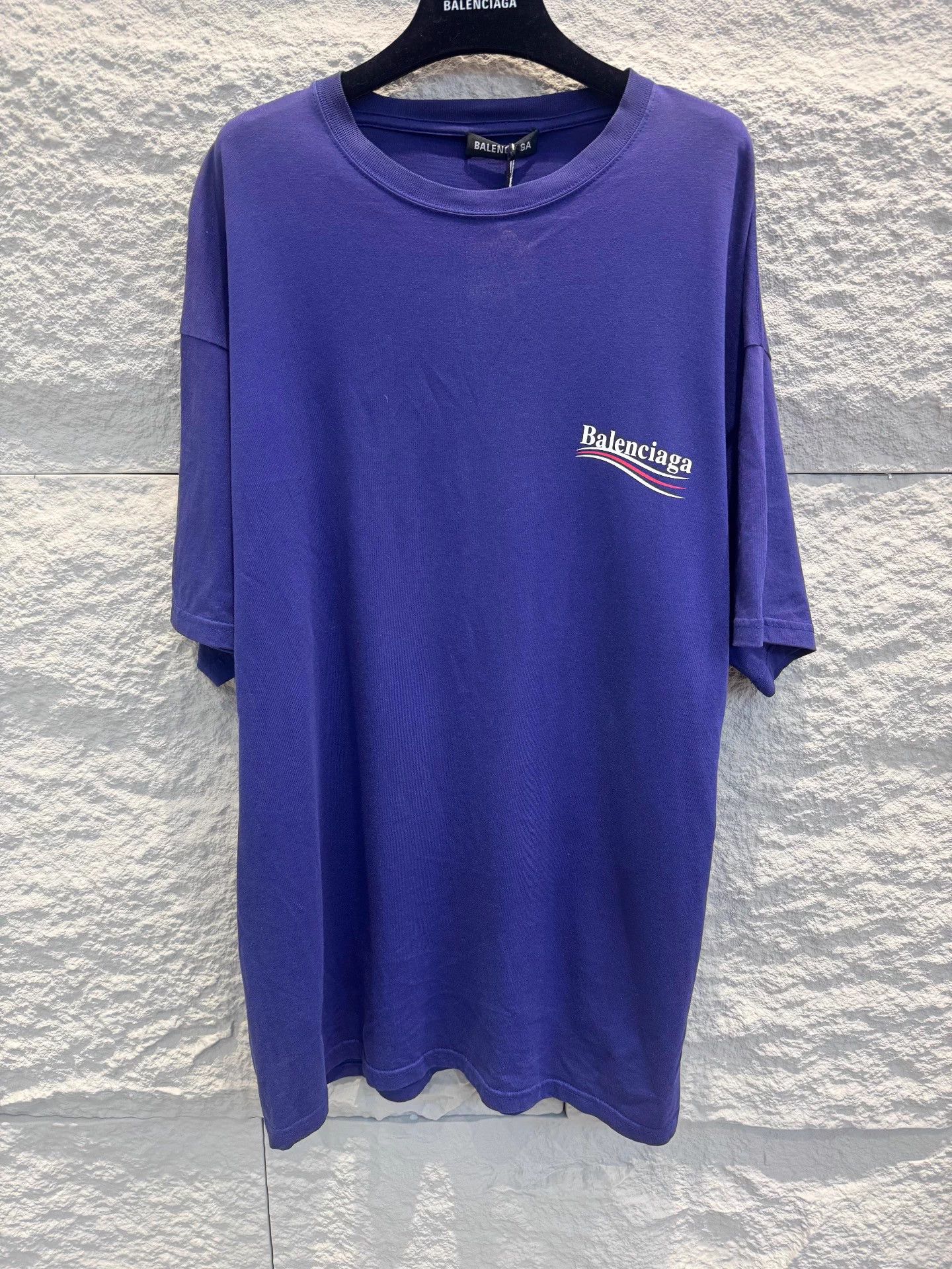Balenciaga Balenciaga Blue Purple Coke Wave Logo SS Tee S Size US S / EU 44-46 / 1 - 1 Thumbnail