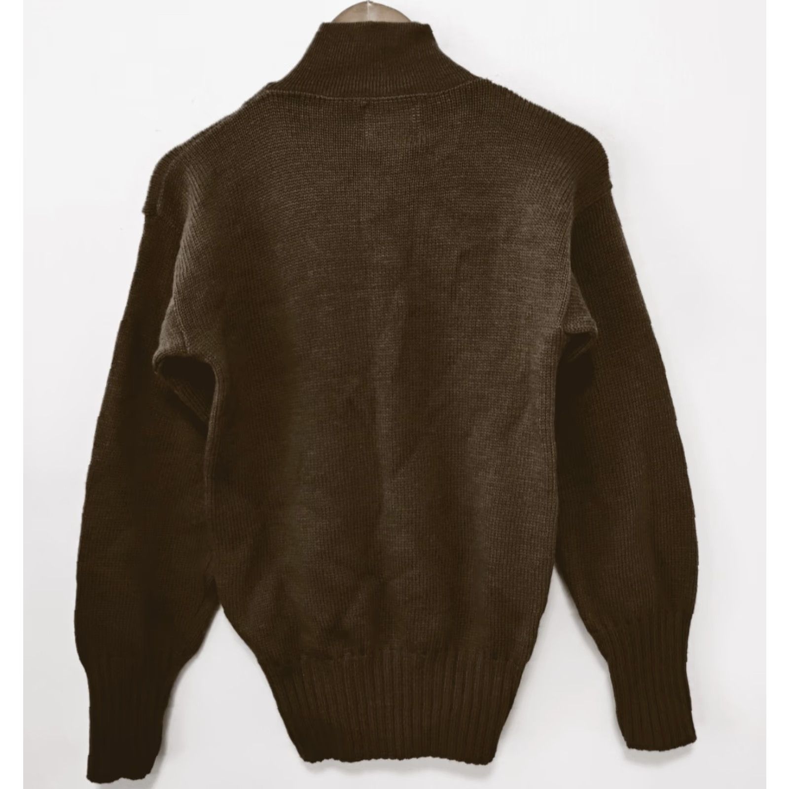 Vintage VINTAGE Jack Young Associates Sweater Henley Shirt Mens Small Green Wool Long Sleeve Button Knit High Neck Casual Size US S / EU 44-46 / 1 - 2 Thumbnail