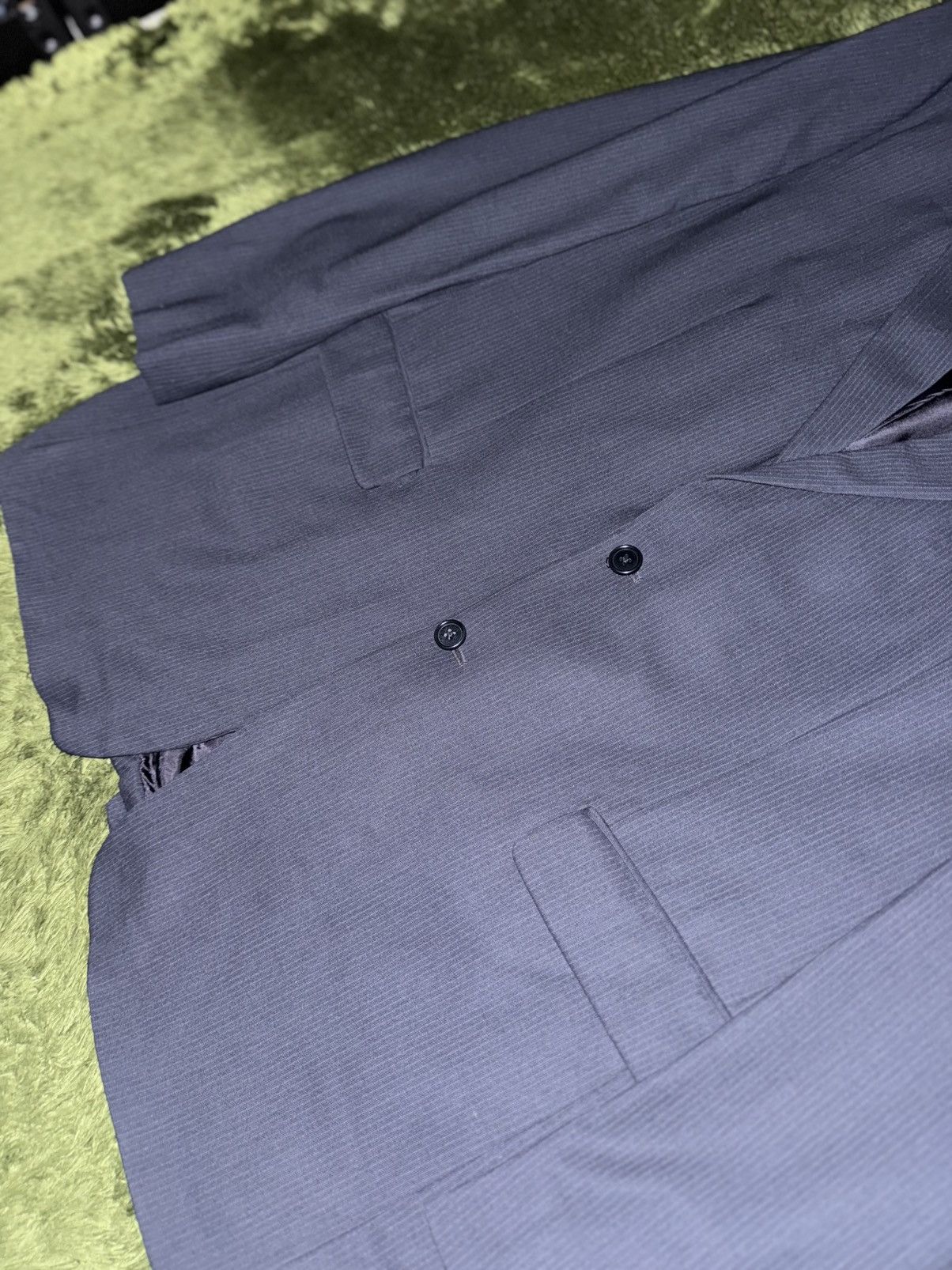 Brooks Brothers [44L] 00s Brooks Brothers 346 USA Loose Fit Blazer Navy Size 44L - 4 Thumbnail