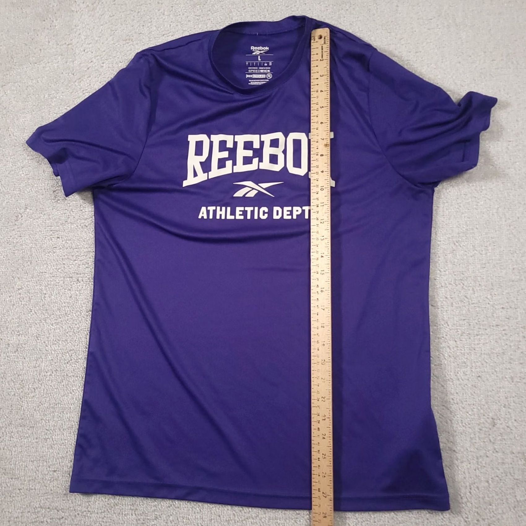 Reebok Reebok Speedwick T-Shirt Mens Large Blue Short Sleeve Athletic Dept. Dri Fit Gym Size US L / EU 52-54 / 3 - 6 Thumbnail