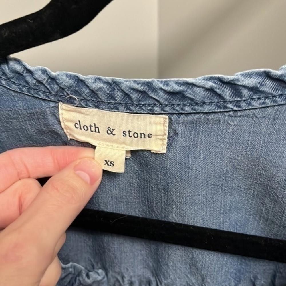 Designer Cloth and Stone chambray top Size XS / US 0-2 / IT 36-38 - 5 Thumbnail