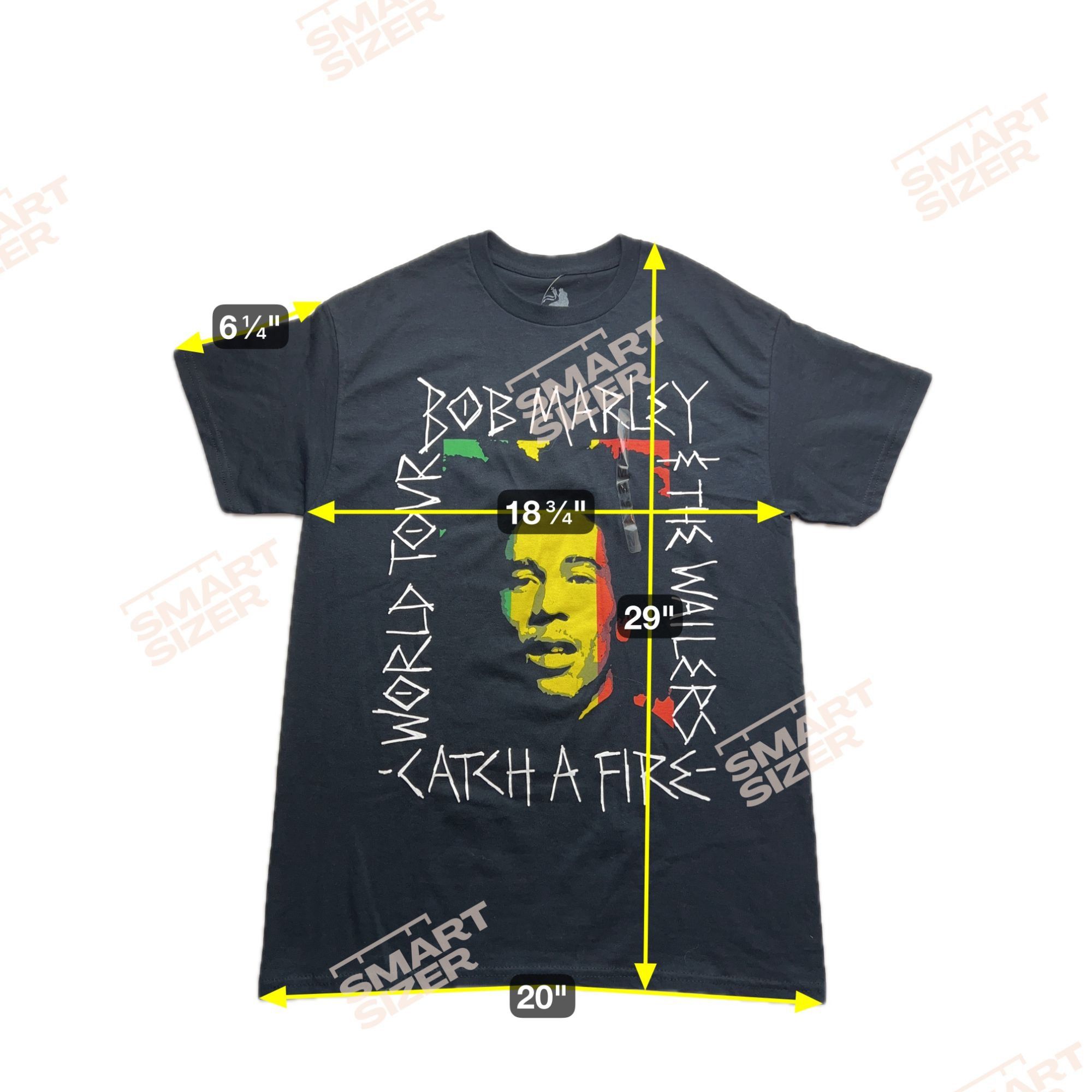 Zion Rootswear Bob Marley & The Wailers Catch A Fire World Tour Med T-Shirt Size US M / EU 48-50 / 2 - 6 Thumbnail