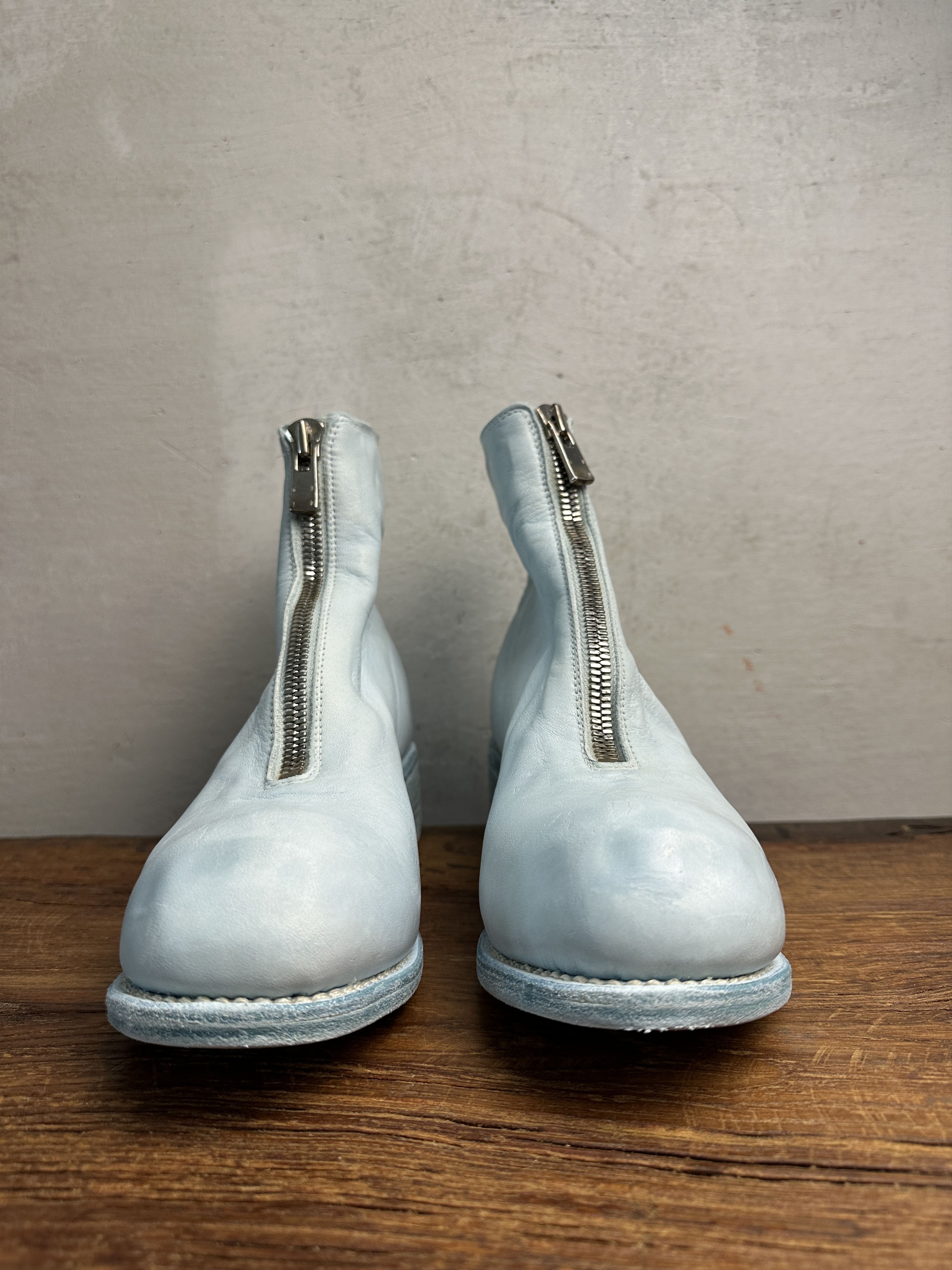 Guidi Guidi PL1 Front Zip Light Blue Leather Boots Size US 9 / IT 39 - 6 Thumbnail