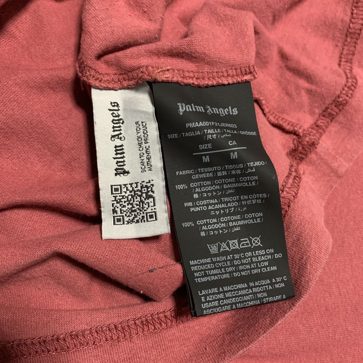 Palm Angels Palm Angels Medium Kill The Bear Burgundy Tee Size US M / EU 48-50 / 2 - 5 Thumbnail