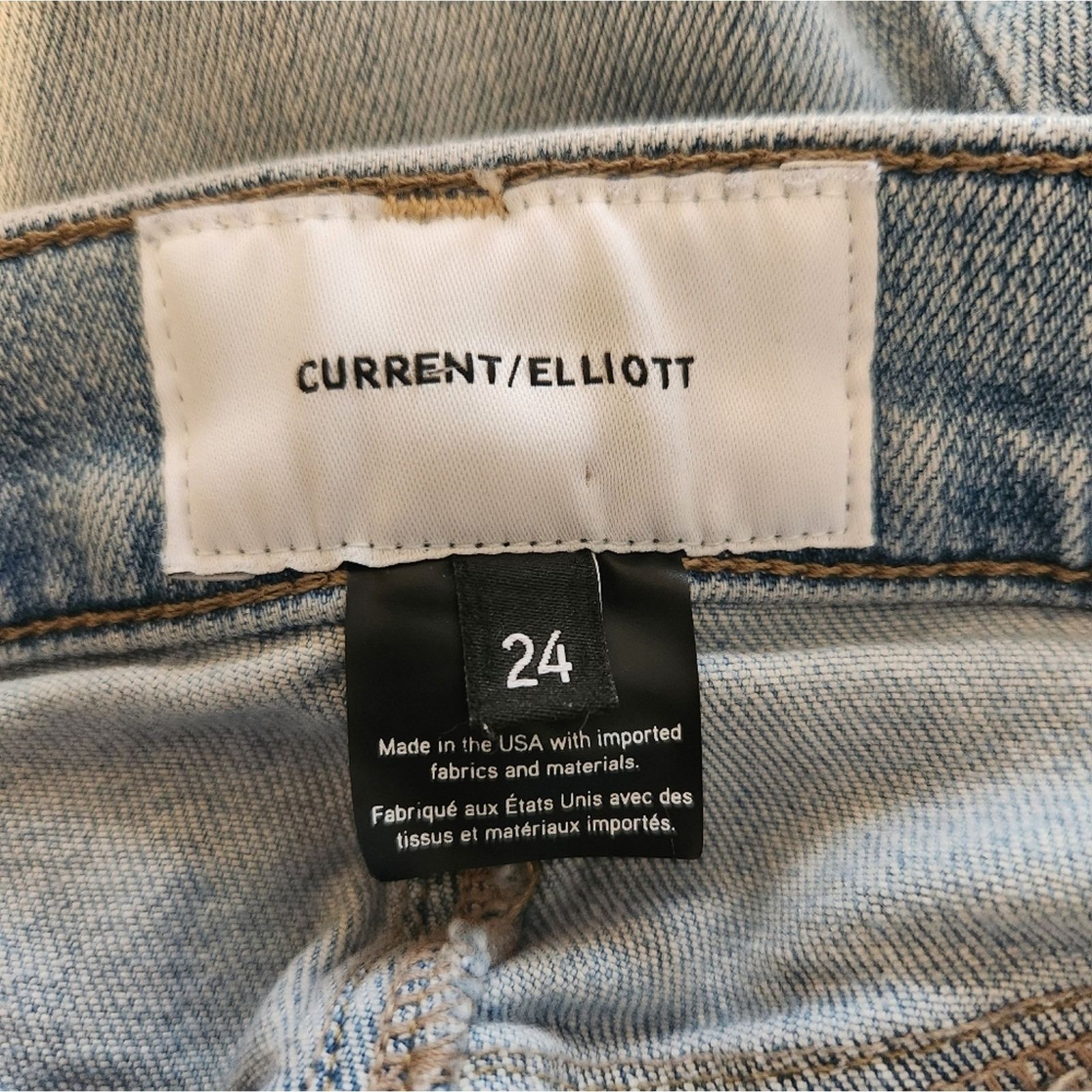 Current/Elliot Current Elliott High Rise Stiletto Ankle Jeans 24 Size 24" / US 00 / IT 34 - 6 Thumbnail