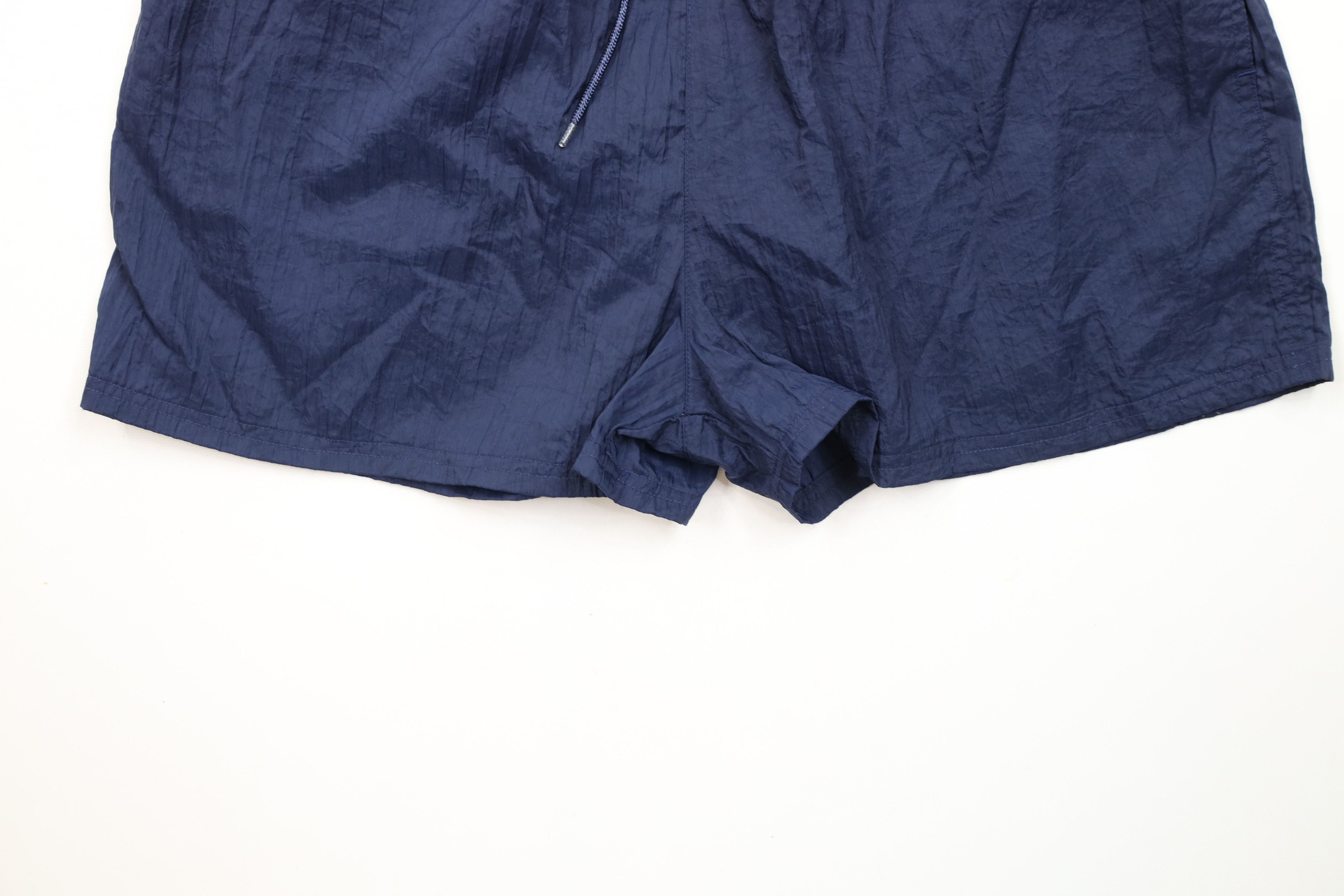 Reebok × Vintage Vintage 90s Reebok Above Knee Shorts Baggies Blue Nylon Size US 34 / EU 50 - 4 Thumbnail