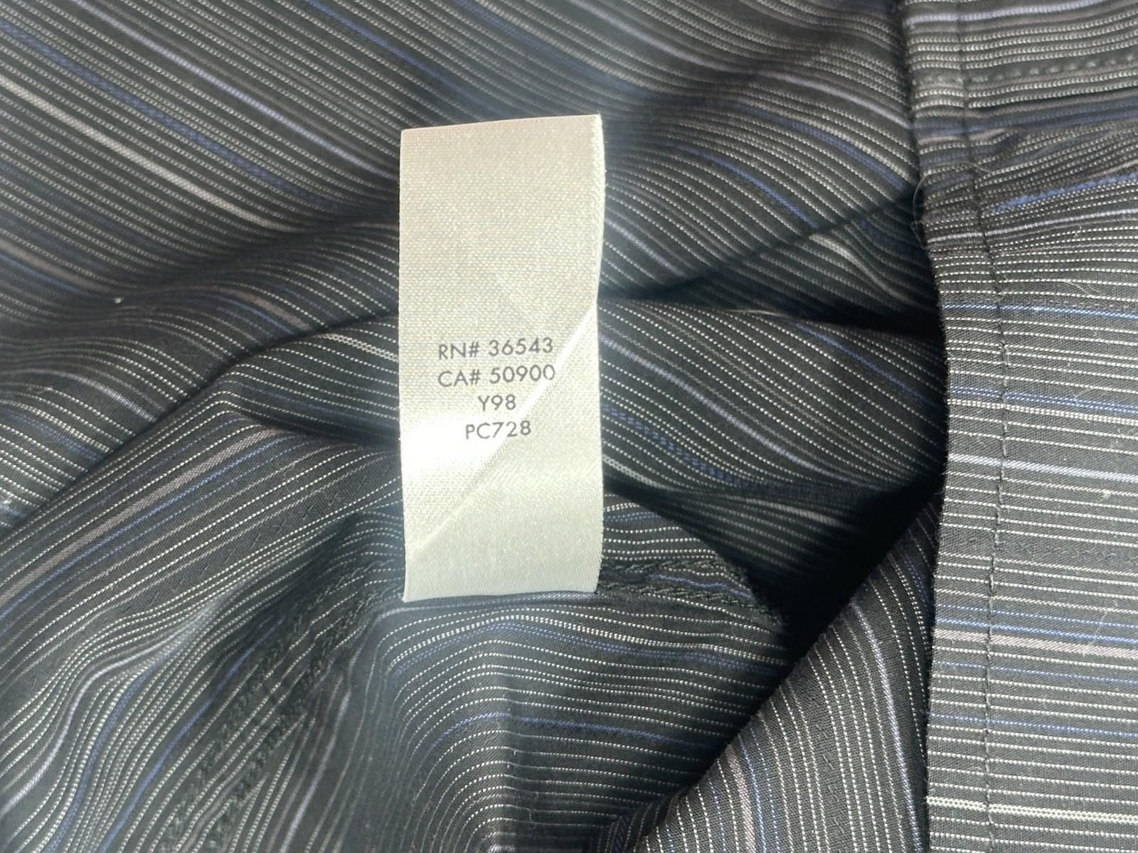 Calvin Klein Calvin Klein Slim Fit 100% Cotton Button-Up Black Mens XL Size US XL / EU 56 / 4 - 7 Thumbnail
