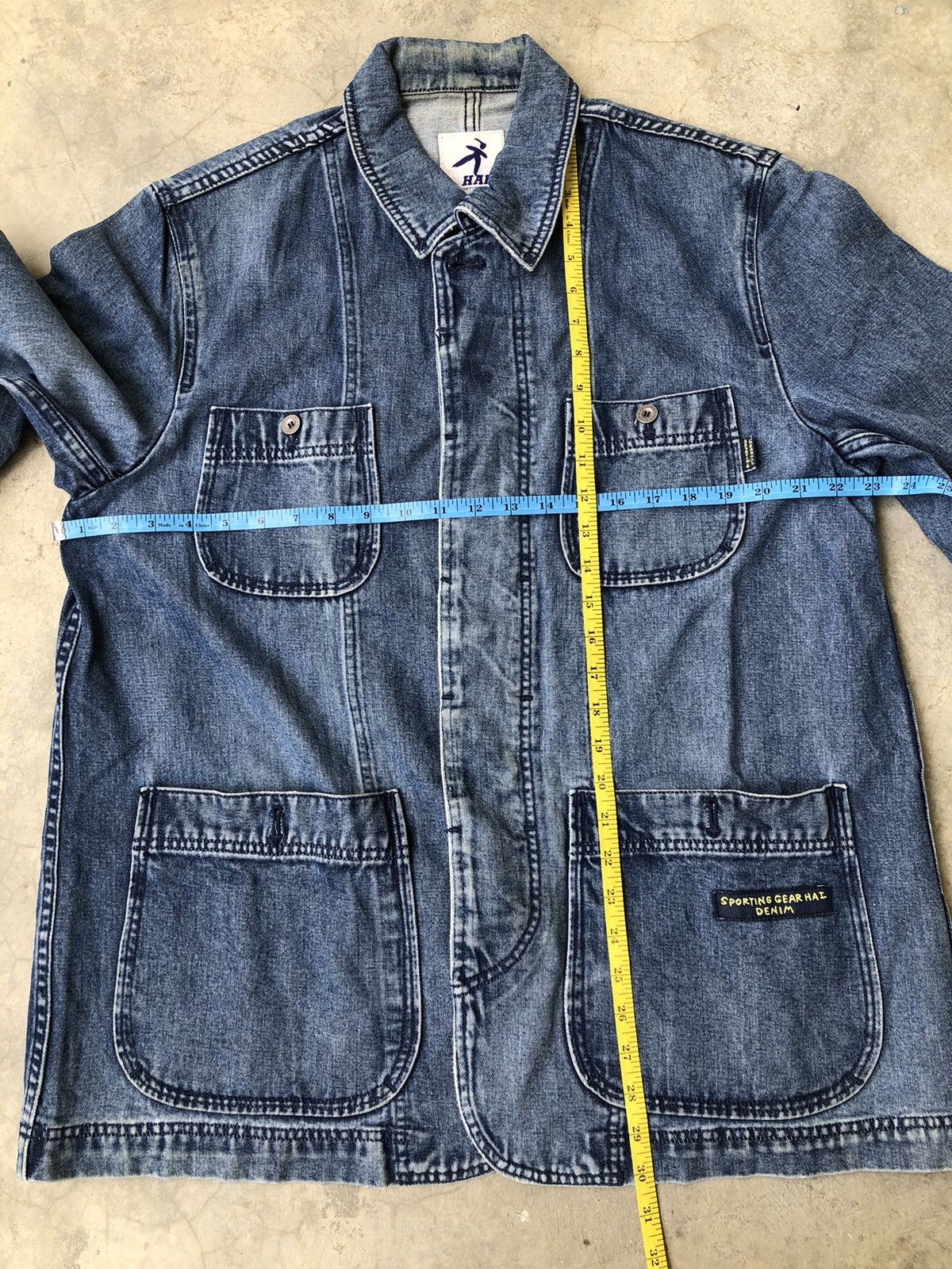 Hai Sporting Gear Issey Miyake Hai Sporting Gear Denim Jacket Size US L / EU 52-54 / 3 - 13 Thumbnail
