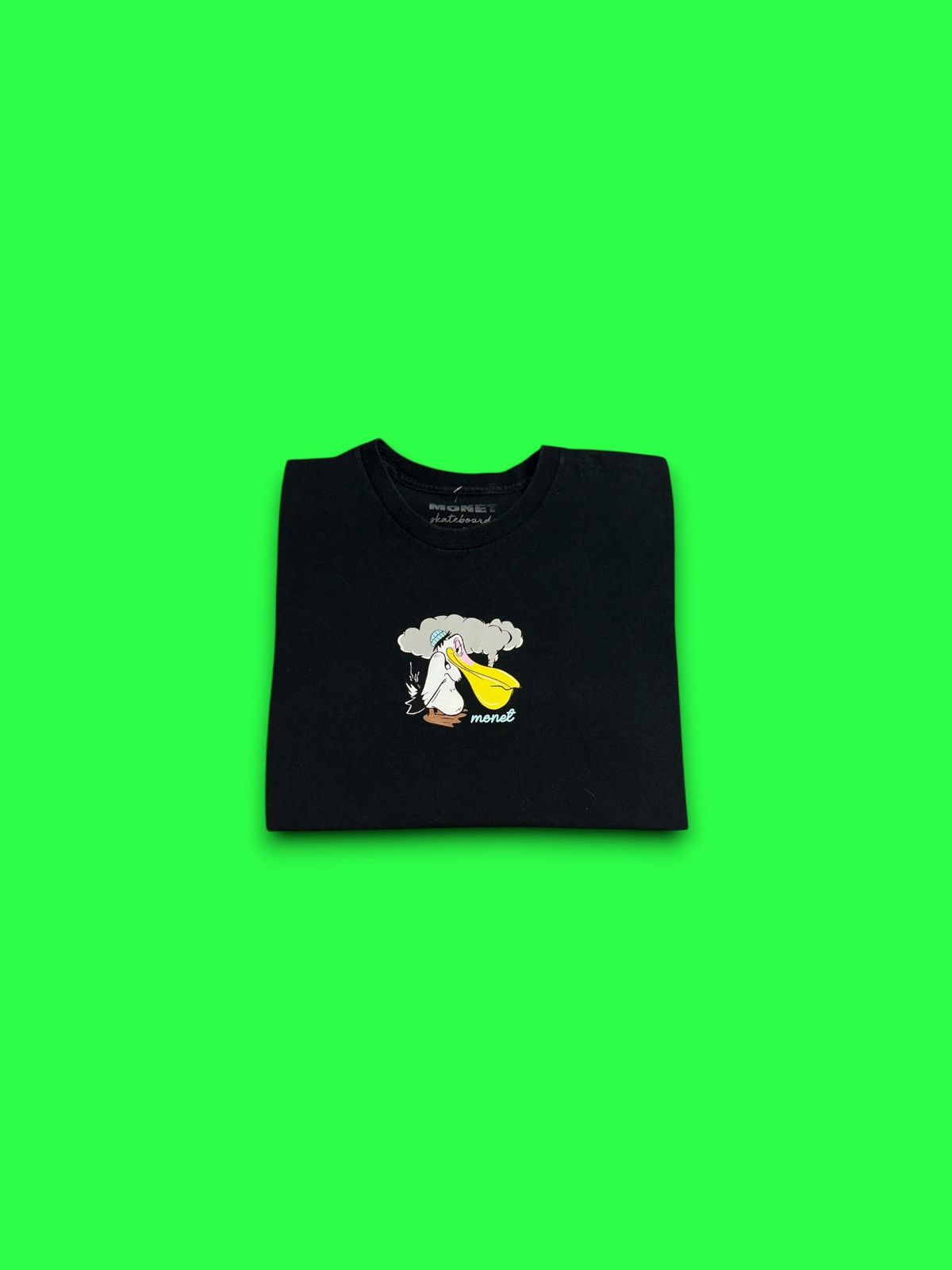 Monet Monet Skateboards 420 high stork black t-shirt men’s large Size US L / EU 52-54 / 3 - 1 Thumbnail