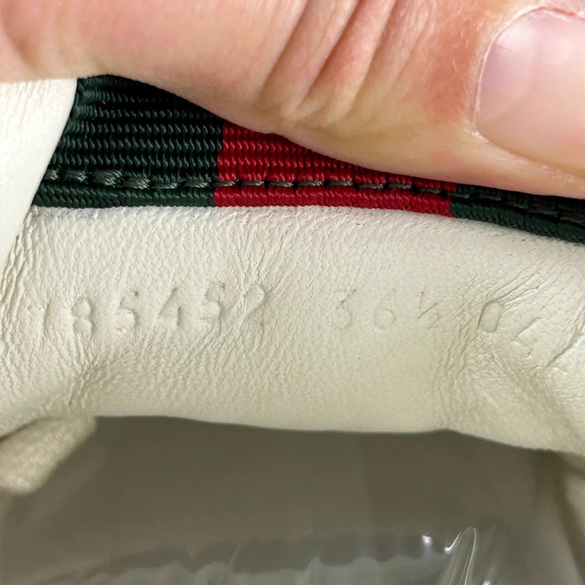 Gucci Gucci RE-WEB Monogram Red/Green Web Sneakers 36.5 Size US 6 / IT 36 - 7 Thumbnail
