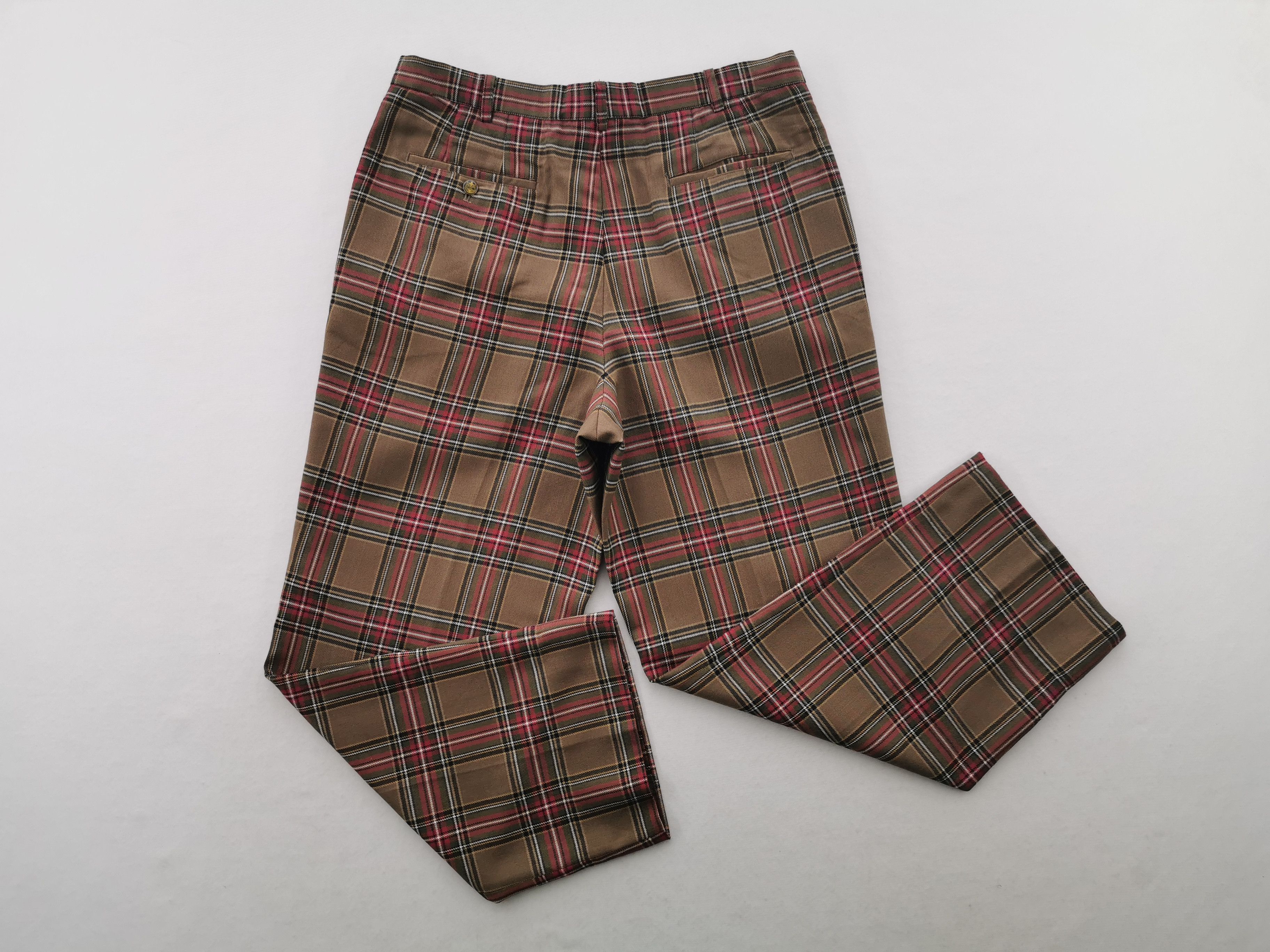 Vintage Titleist Checked Wool Pants Made In Japan Size 35