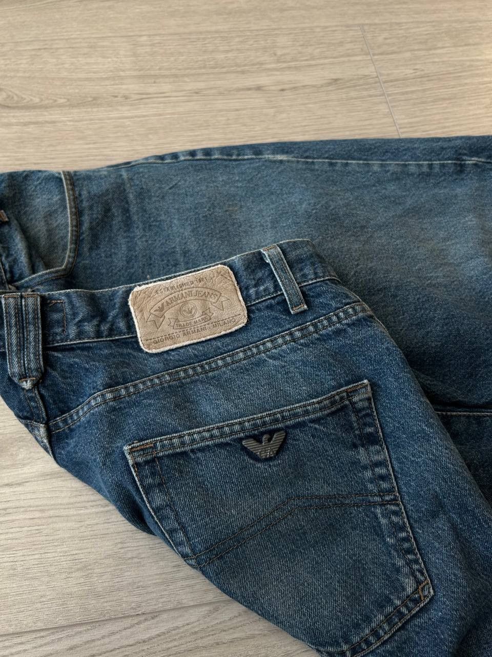Armani Vintage 90's Armani Jeans Metal Logo Denim Comfort fit Size US 38 / EU 54 - 2 Thumbnail