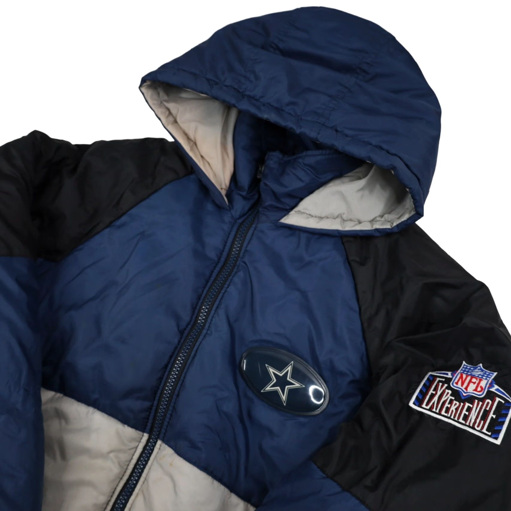 Pro Player VINTAGE Pro Player Dallas Cowboys Mens Large Puffer Coat Blue Size US L / EU 52-54 / 3 - 2 Thumbnail