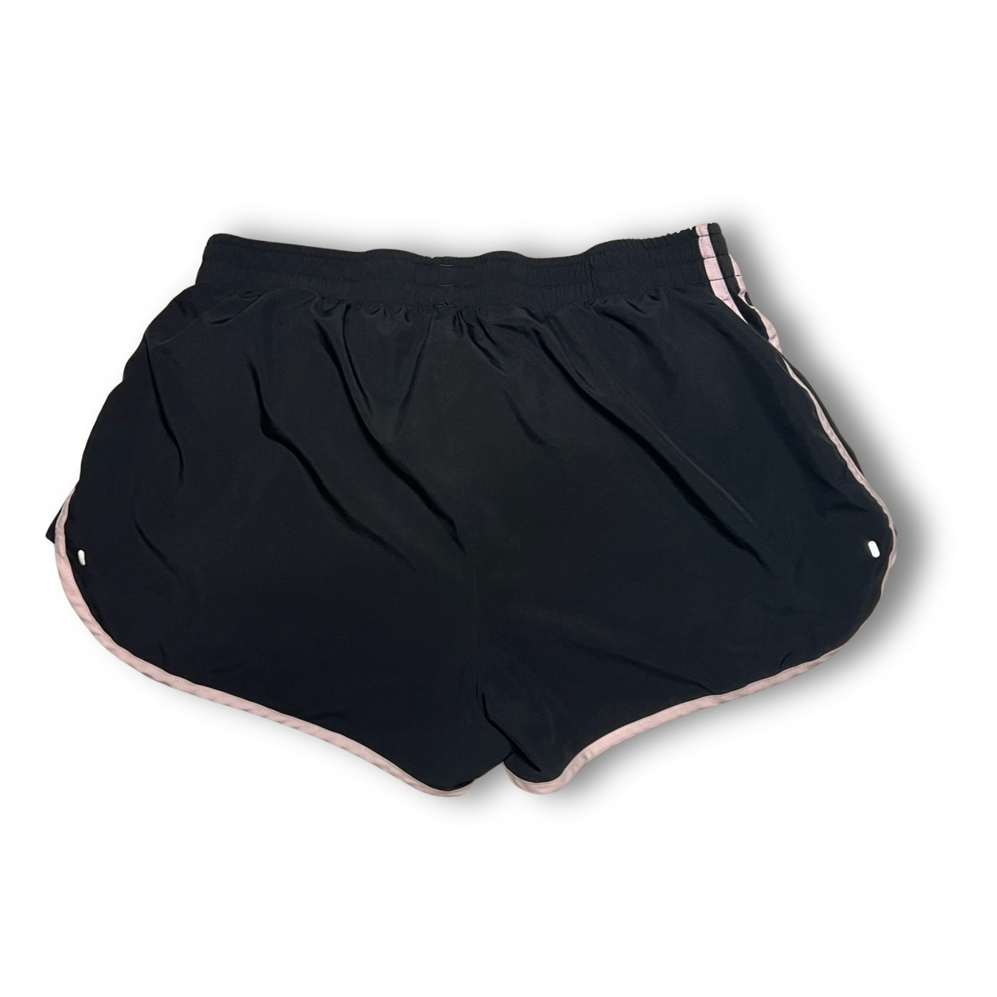 Adidas Adidas Womens XL Running Shorts Black With Pink Stripes Ligh Size 35" - 2 Thumbnail