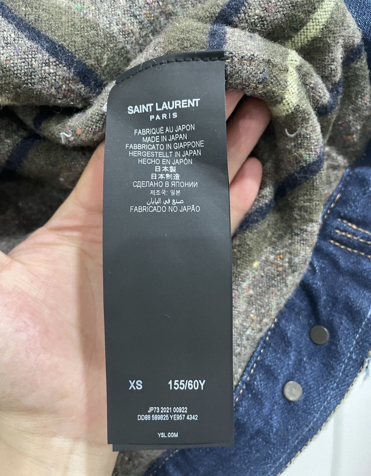 Saint Laurent Paris × Yves Saint Laurent Saint Laurent makes old ripped denim jackets 2409-Nextarrow Size XS / US 0-2 / IT 36-38 - 4 Thumbnail