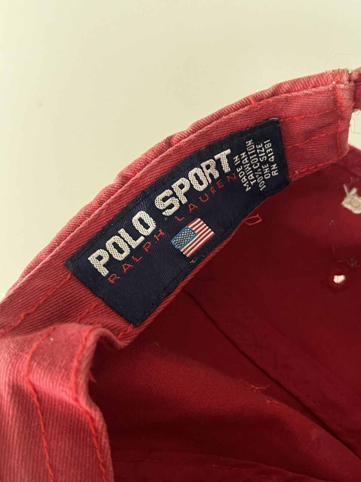 Polo Ralph Lauren POLO SPORT RALPH LAUREN DISTRESSED CAP HAT VINTAGE USA FLAG Size ONE SIZE - 6 Thumbnail