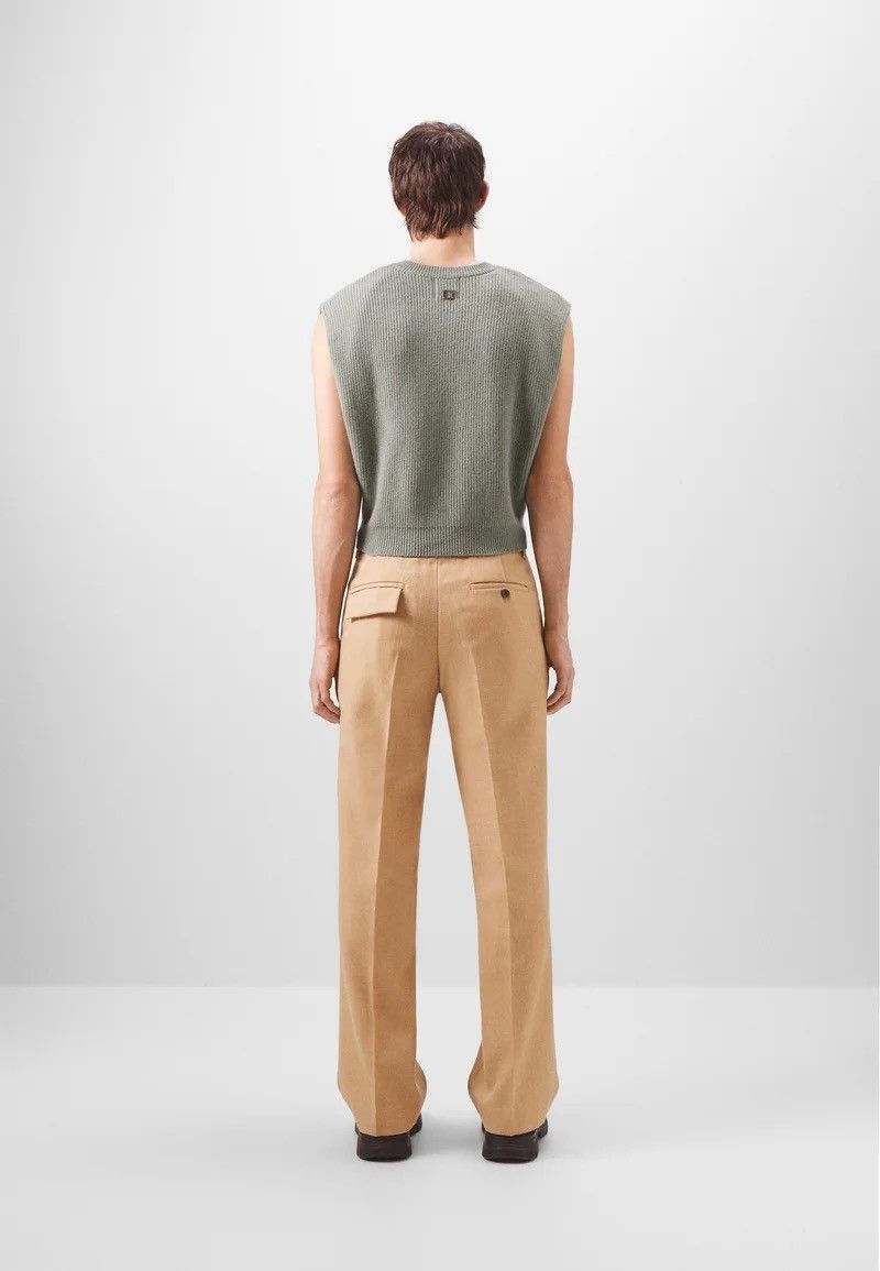 Wooyoungmi !DS! SS23 Wooyoungmi Green Knitted V-Neck Vest Size US M / EU 48-50 / 2 - 2 Thumbnail