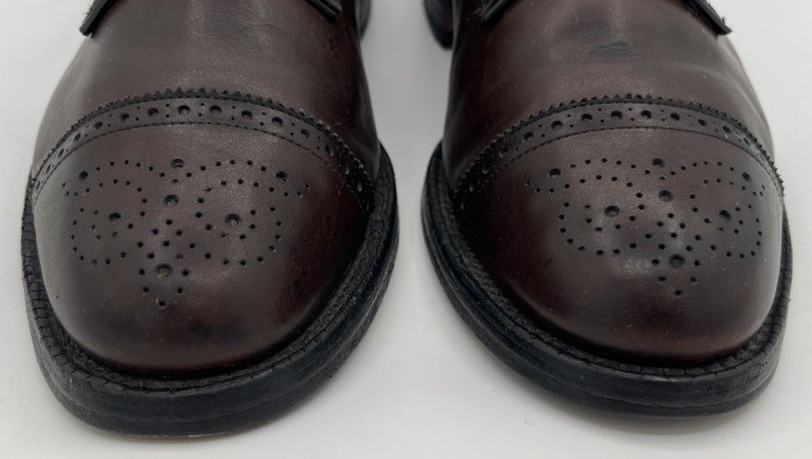Allen Edmonds Allen Edmonds LEXINGTON Burgundy Leather Cap Toe Oxford Sz 9 Size US 9 / EU 42 - 3 Thumbnail