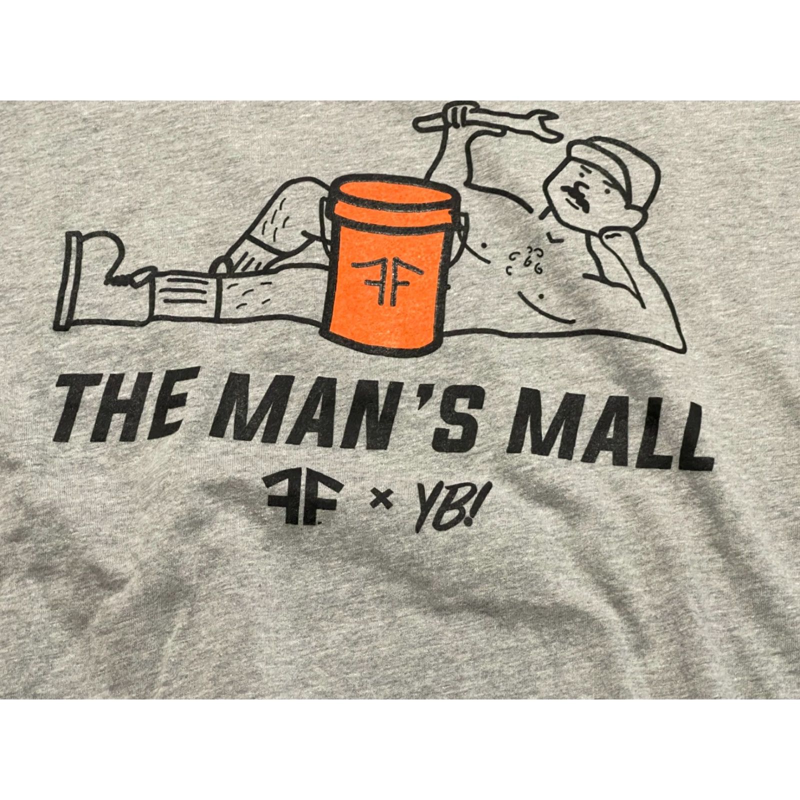 Next Level Next Level Men's Shirt L Gray Black Orange T-Shirt Regular Short Sleeve The Man's Mall Size US L / EU 52-54 / 3 - 3 Thumbnail