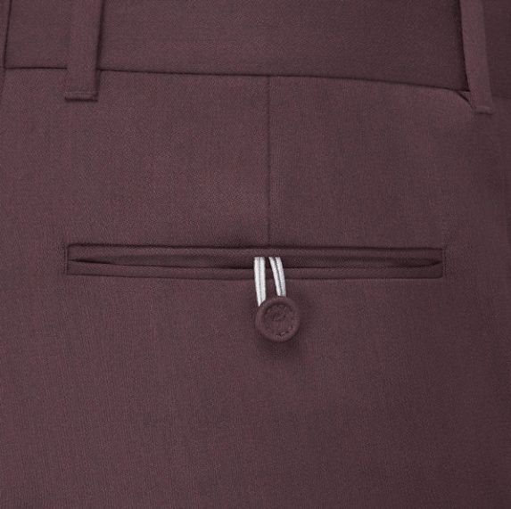 Dior o1w1db11225 443C13 Flared Pant in Burgundy Size US 34 / EU 50 - 3 Thumbnail