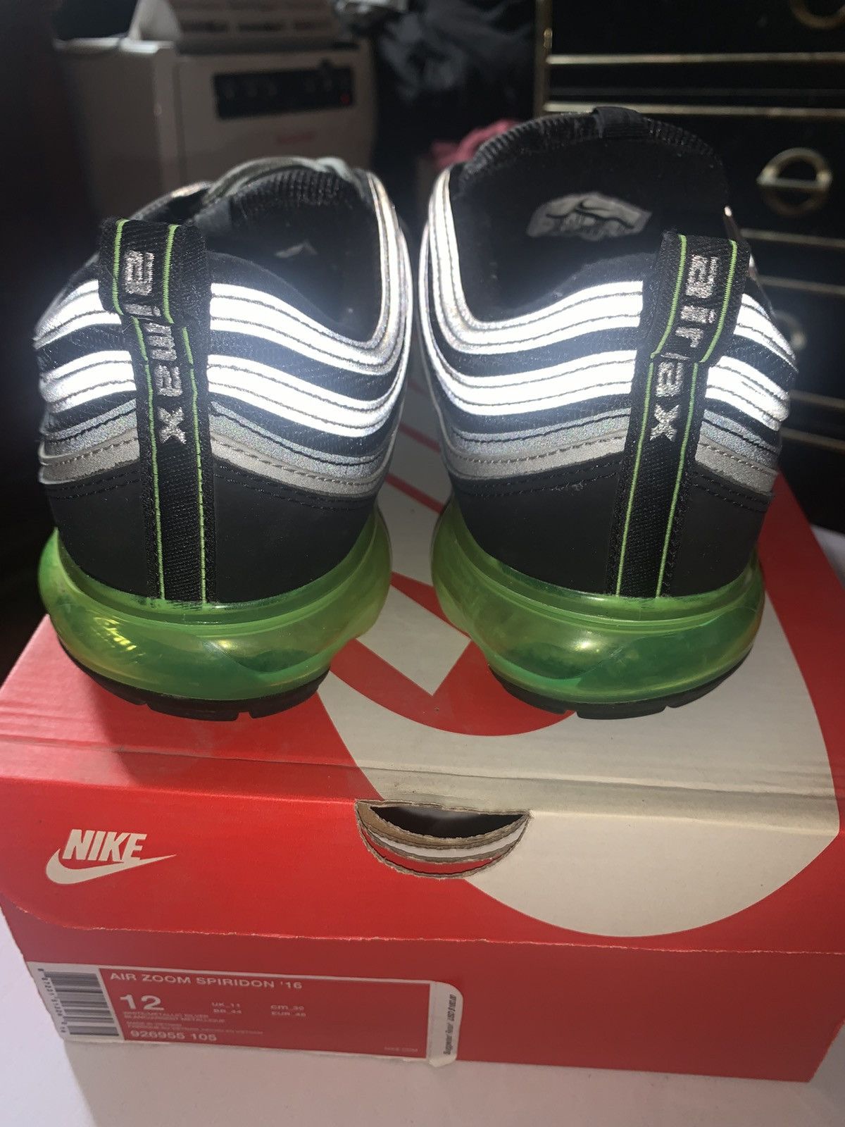 Nike Vapormax 97 'Neon' Size US 12 / EU 45 - 4 Thumbnail